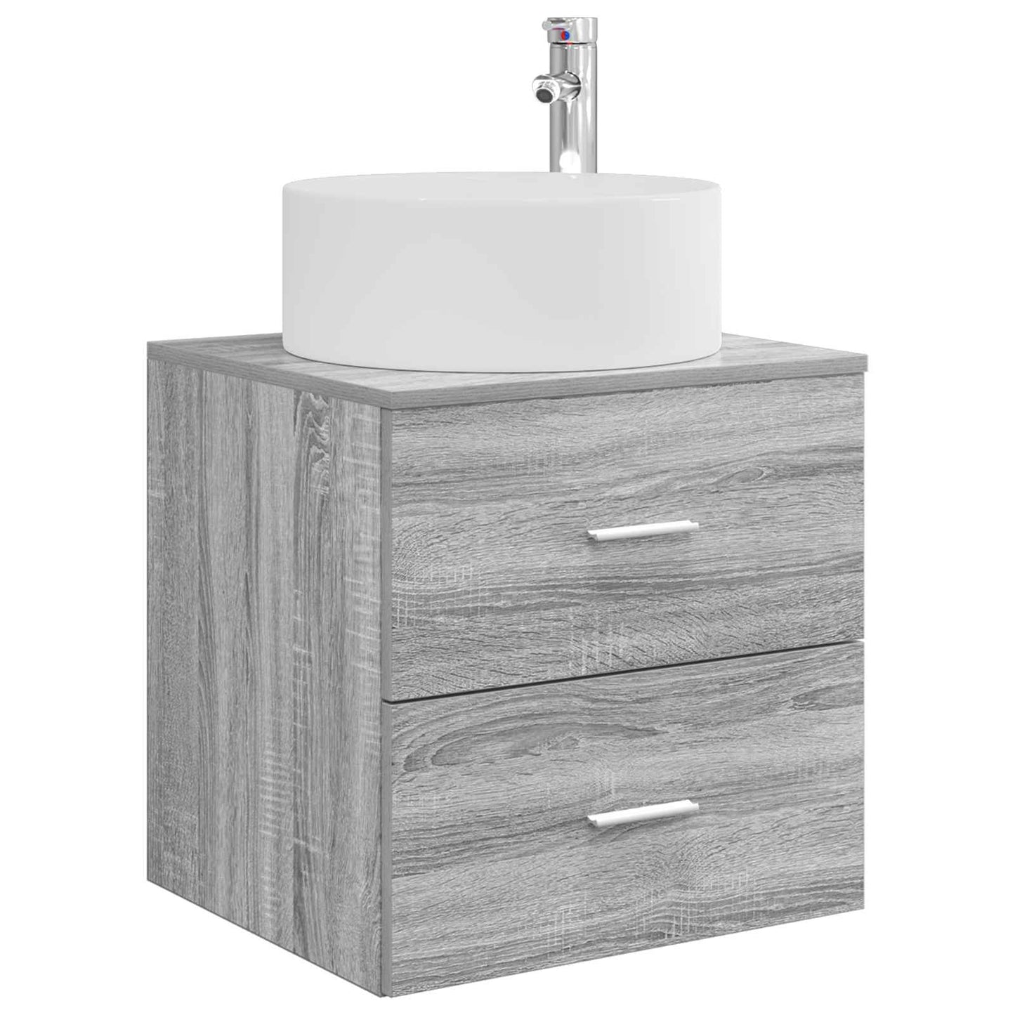 Bathroom Furniture Set 3 pcs Grey Sonoma 49.5 x 44.5 x 65.5 cm