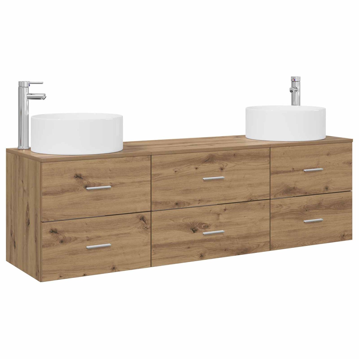 Bathroom Furniture Set 3 pcs Artisan Oak 49.5 x 44.5 x 65.5 cm