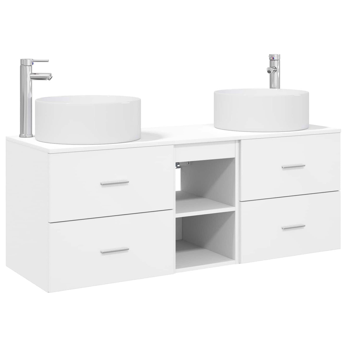 Bathroom Furniture Set 3 pcs White 49.5 x 44.5 x 65.5 cm
