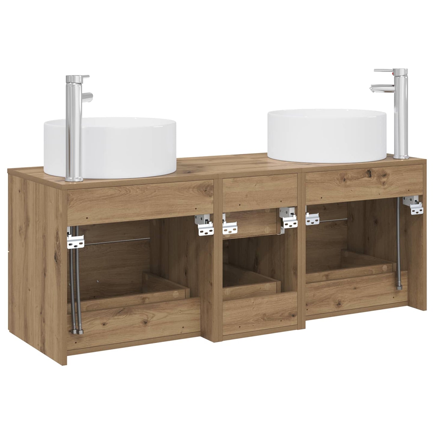 Bathroom Furniture Set 3 pcs Artisan Oak 49.5 x 44.5 x 65.5 cm