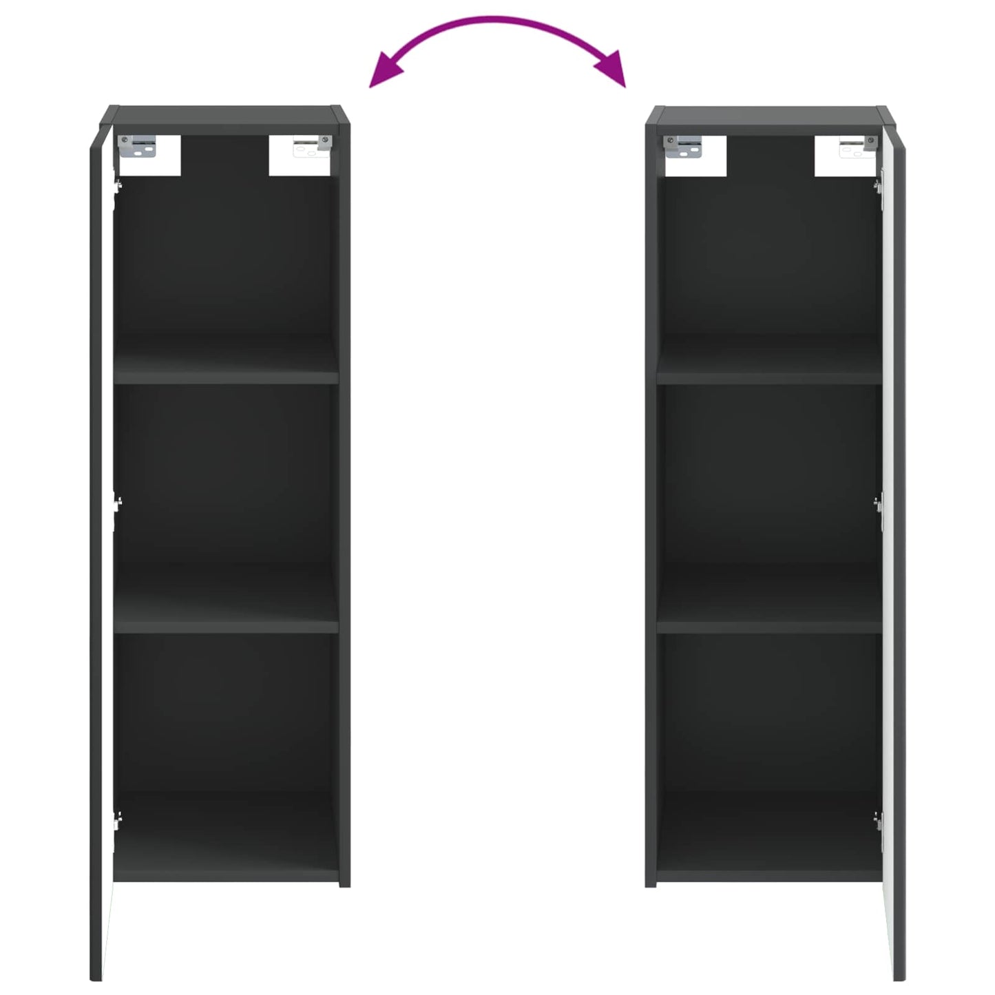 Bathroom Furniture Set 5 pcs Black 33 x 34.5 x 100 cm
