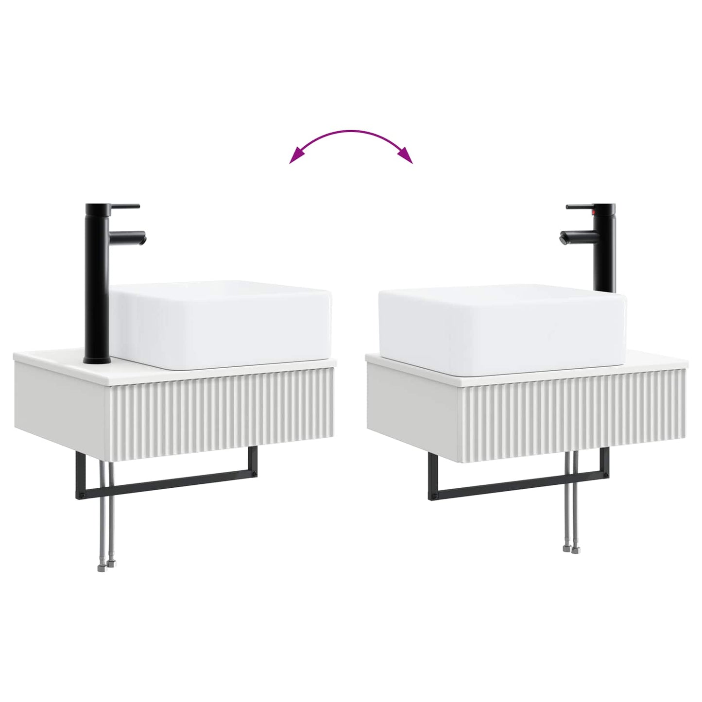 Bathroom Furniture Set 5 pcs White 33 x 34.5 x 100 cm