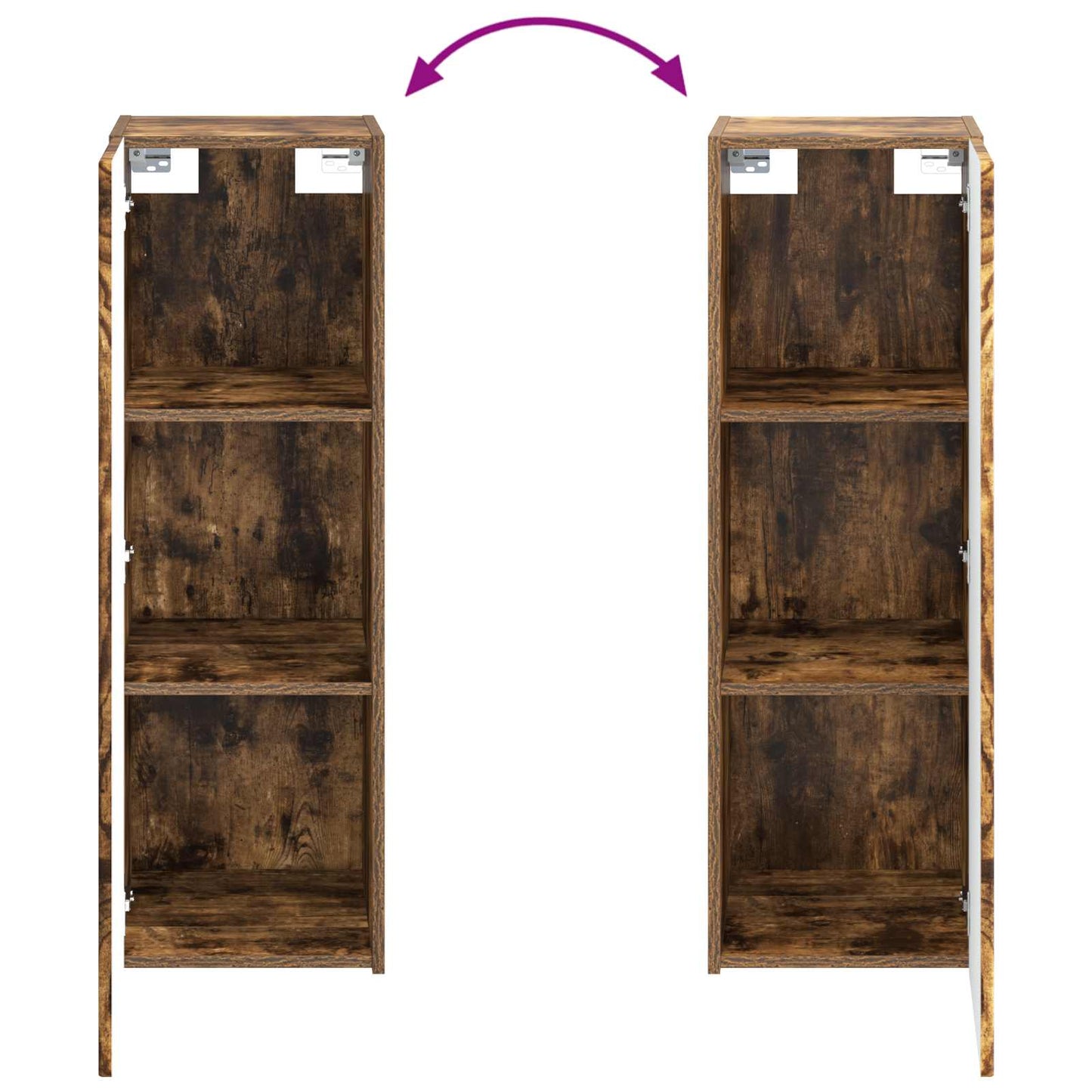 Bathroom Furniture Set 5 pcs Smoked Oak 33 x 34.5 x 100 cm