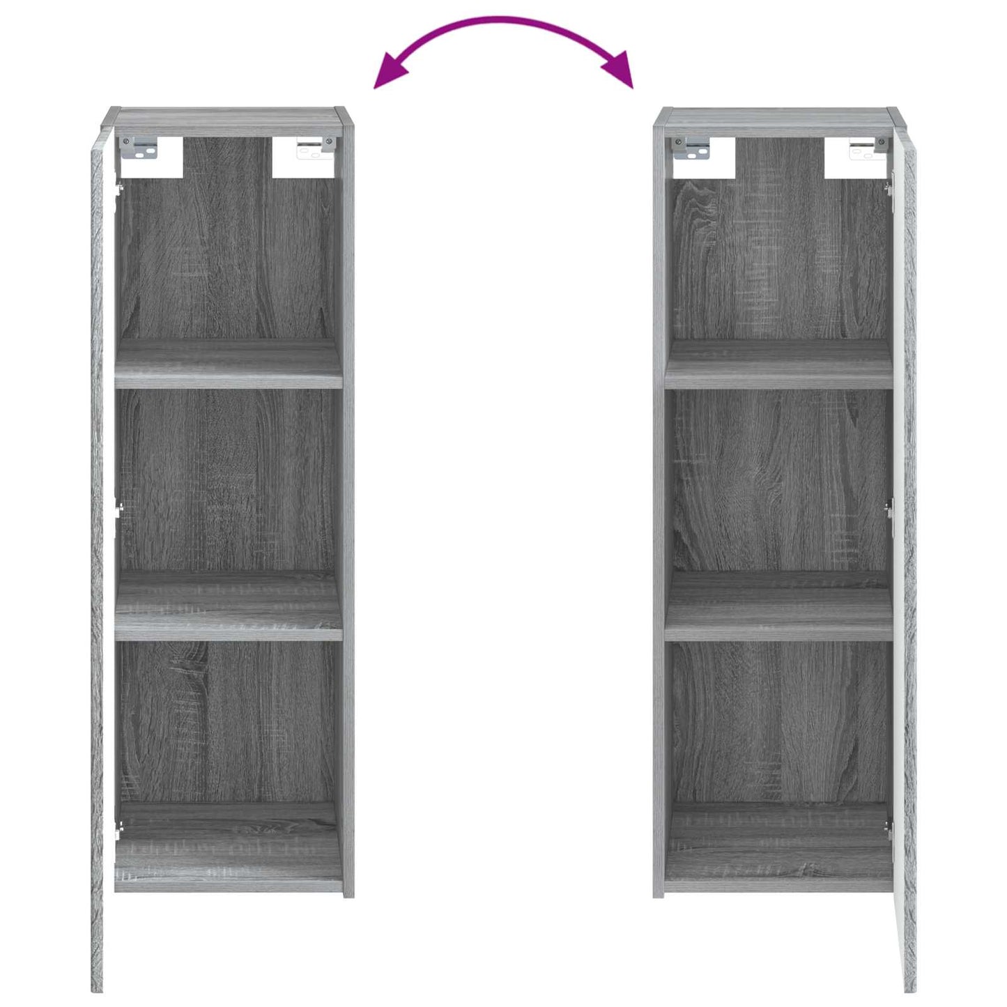 Bathroom Furniture Set 5 pcs Grey Sonoma 33 x 34.5 x 100 cm