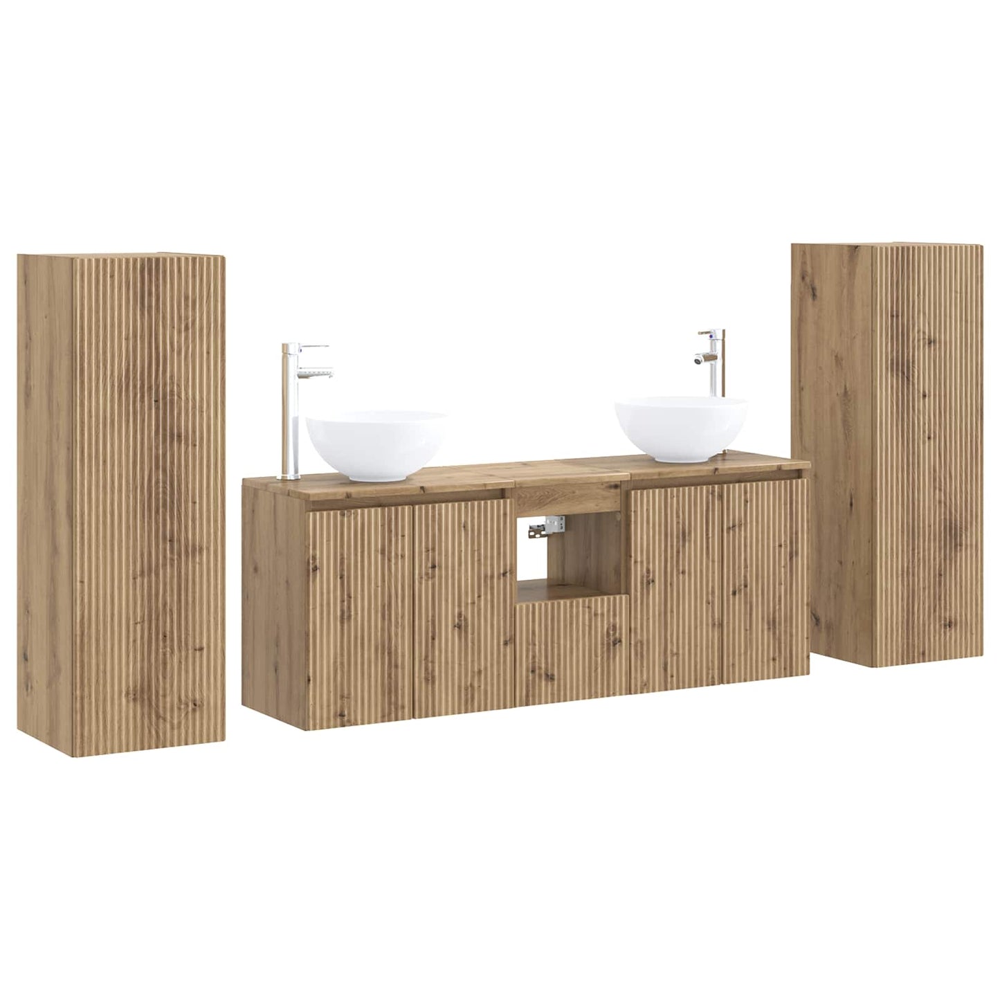 Bathroom Furniture Set 5 pcs Artisan Oak 33 x 34.5 x 100 cm