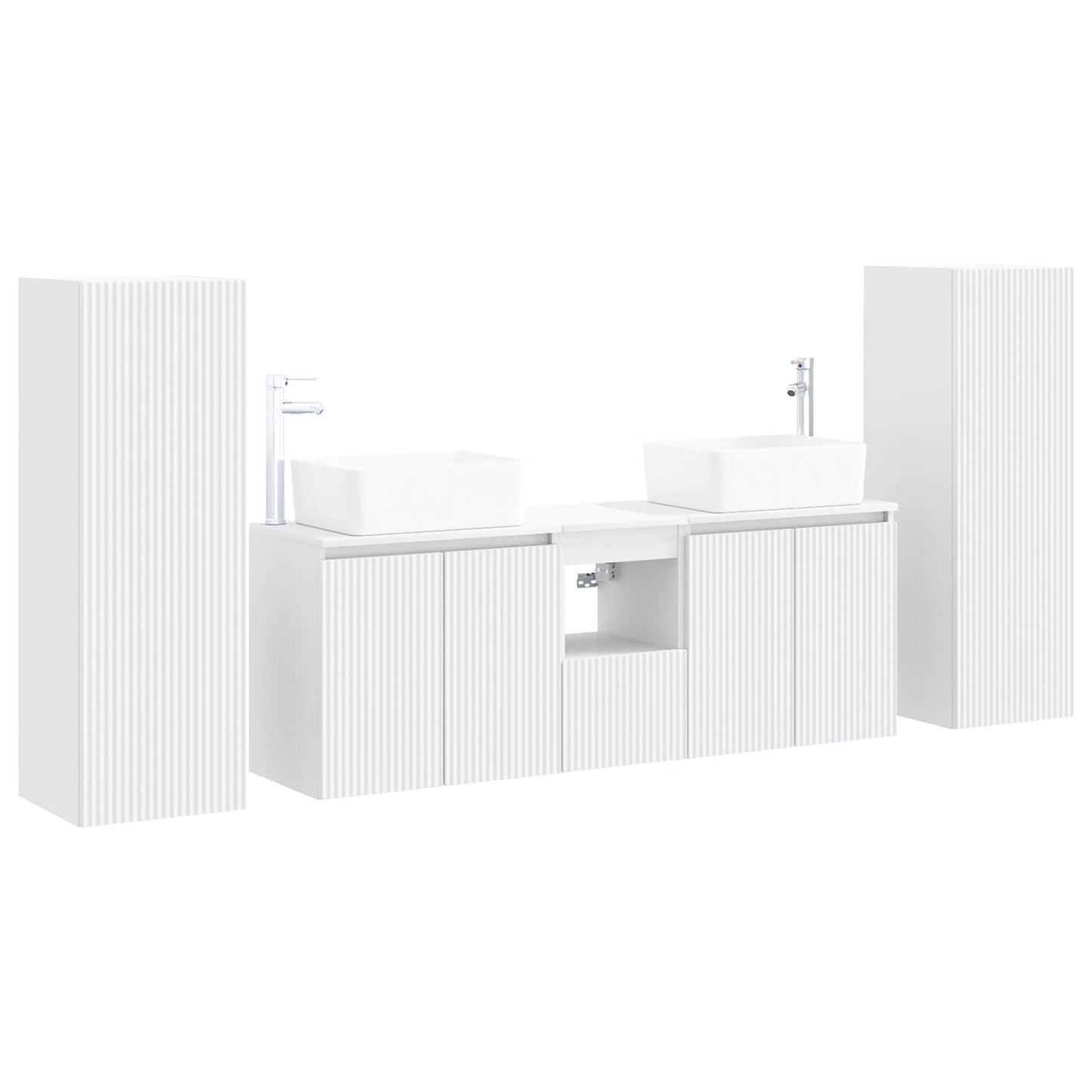 Bathroom Furniture Set 5 pcs White 33 x 34.5 x 100 cm