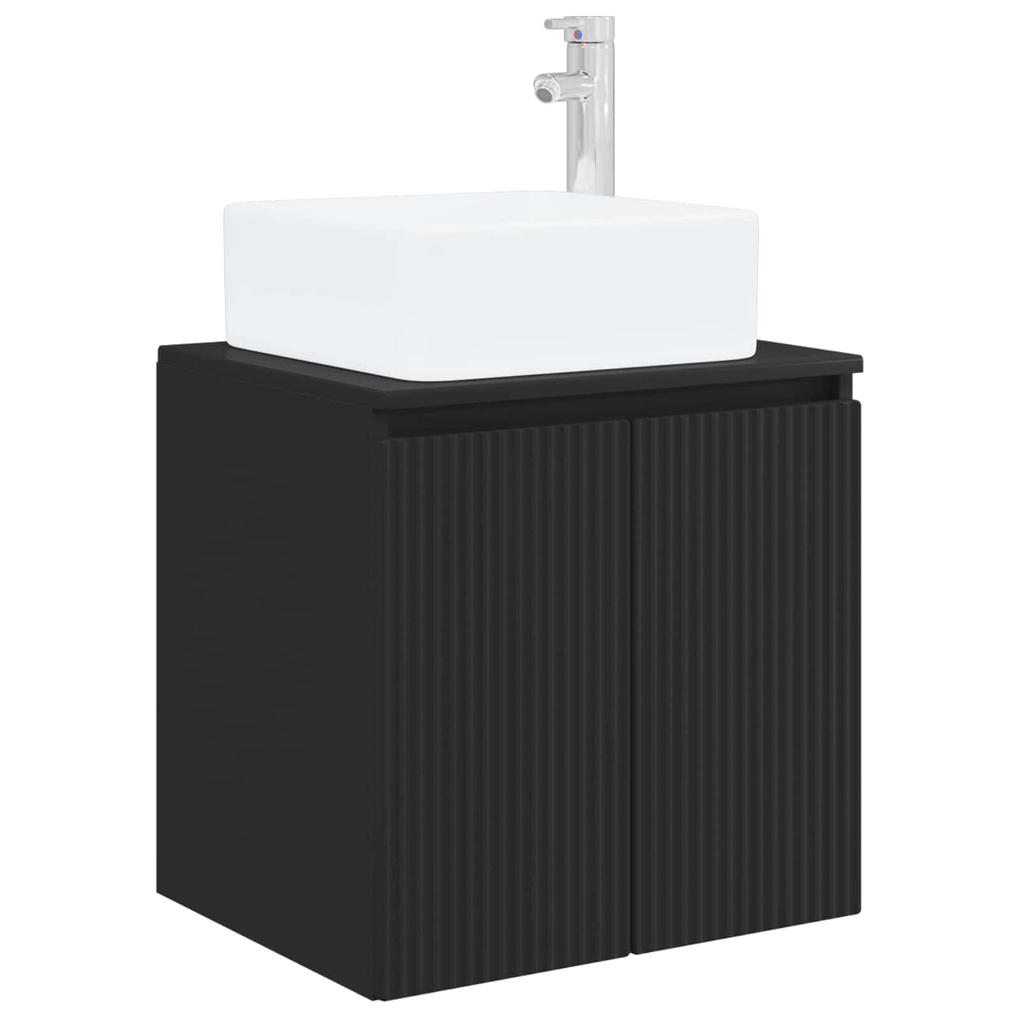 Bathroom Furniture Set 5 pcs Black 33 x 34.5 x 100 cm