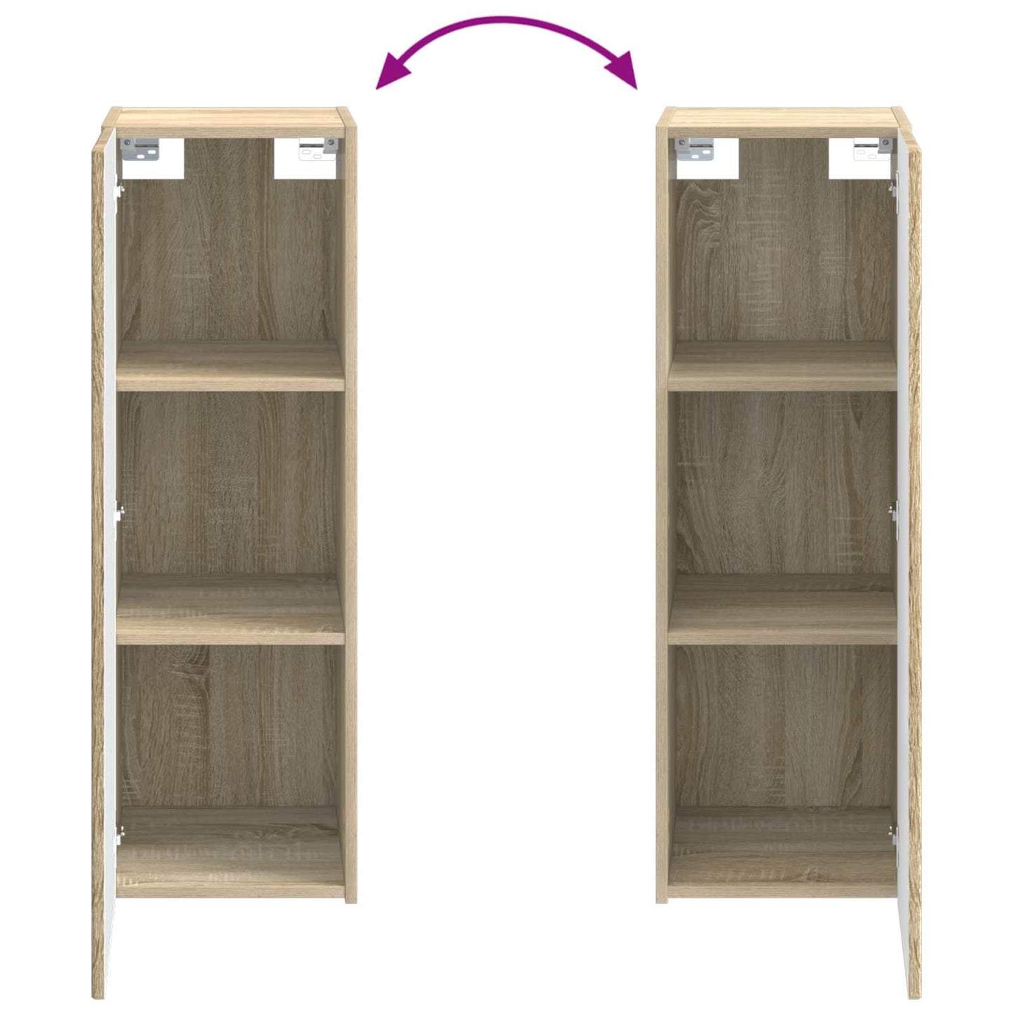 Bathroom Furniture Set 5 pcs Sonoma Oak 33 x 34.5 x 100 cm
