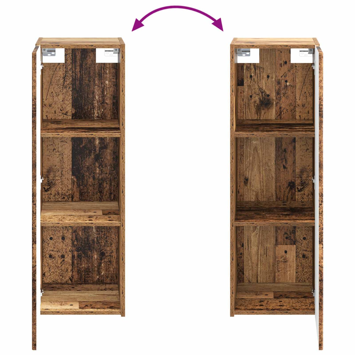 Bathroom Furniture Set 5 pcs Old Wood 33 x 34.5 x 100 cm