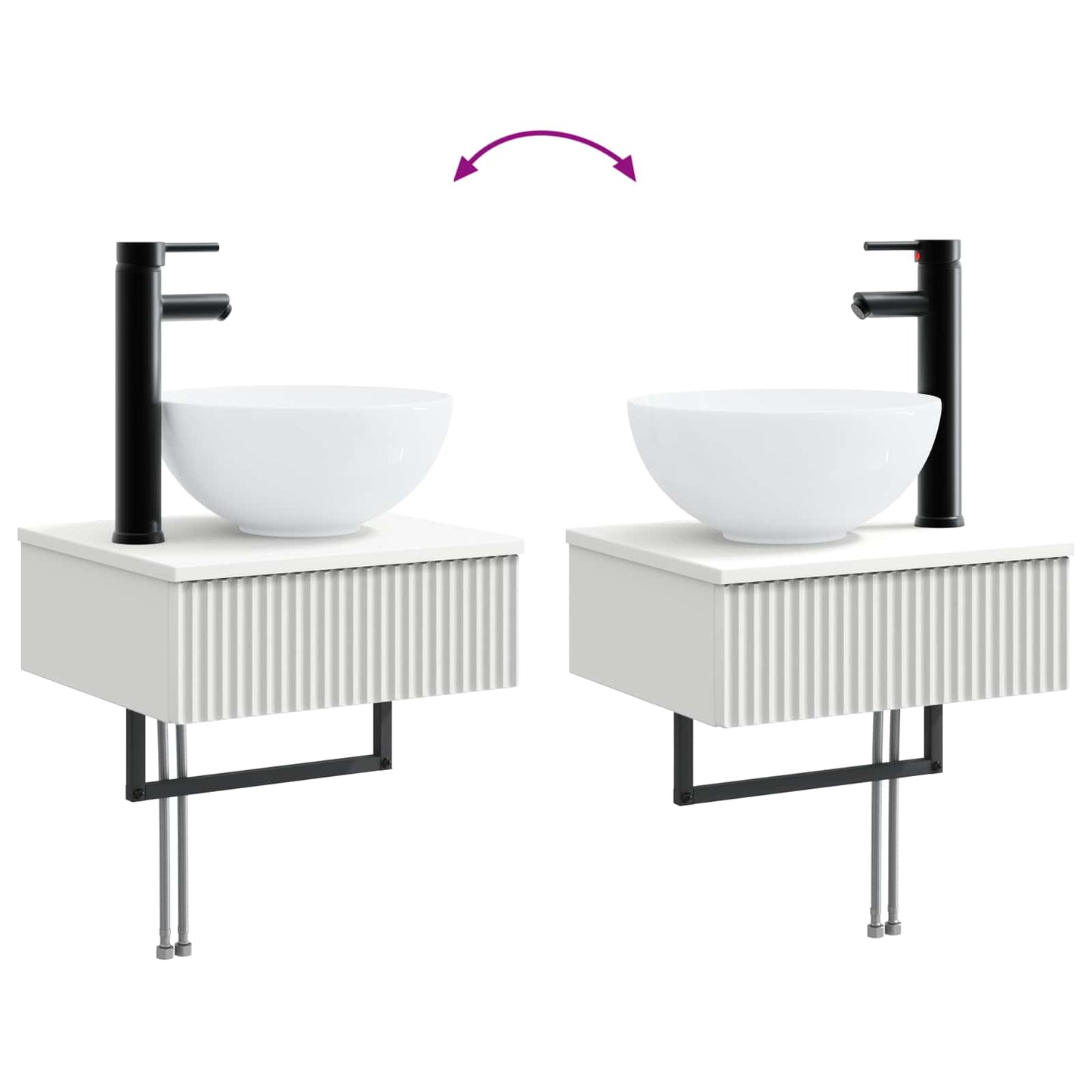 Bathroom Furniture Set 5 pcs White 33 x 34.5 x 160 cm