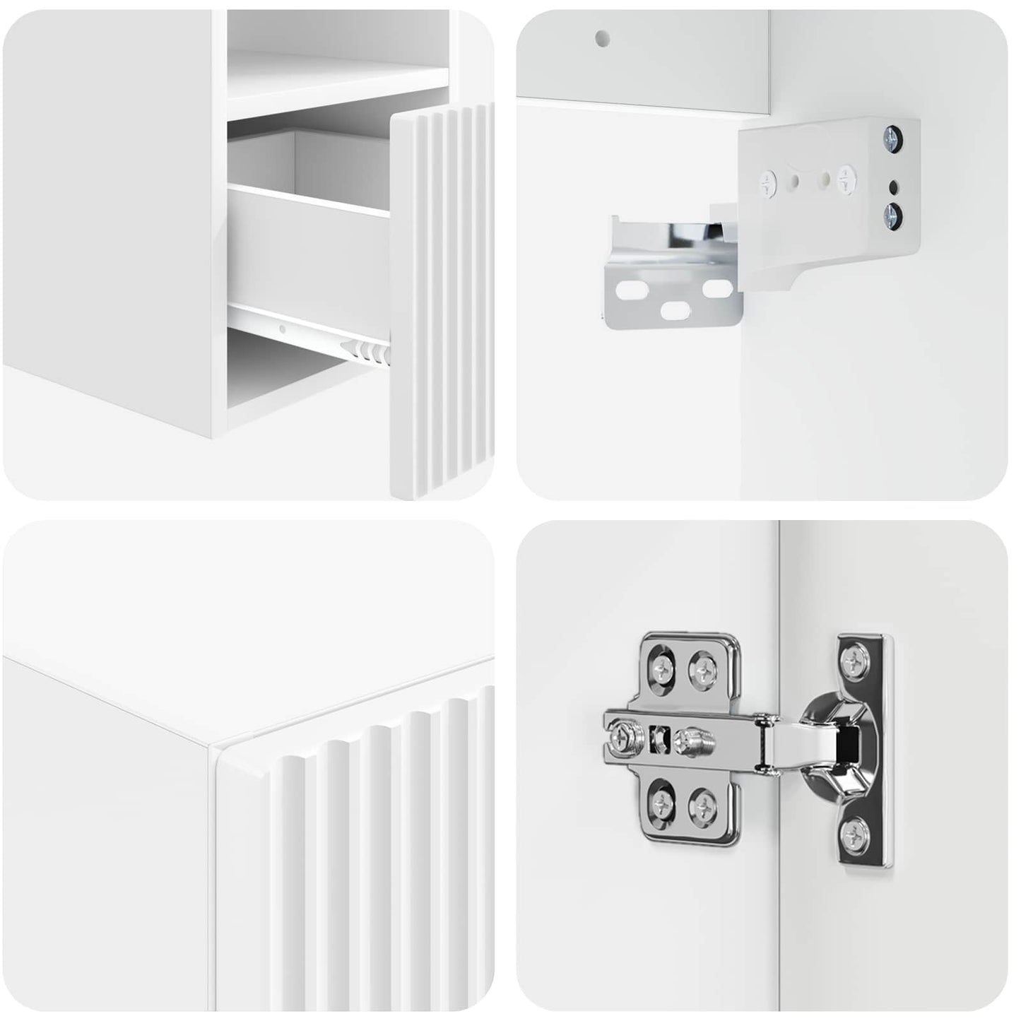 Bathroom Furniture Set 5 pcs White 33 x 34.5 x 160 cm