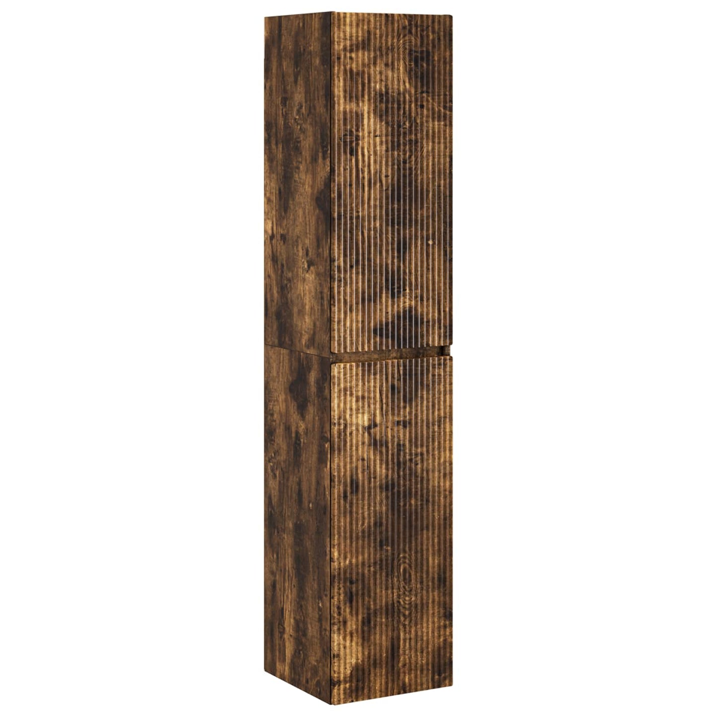 Bathroom Furniture Set 5 pcs Smoked Oak 33 x 34.5 x 160 cm