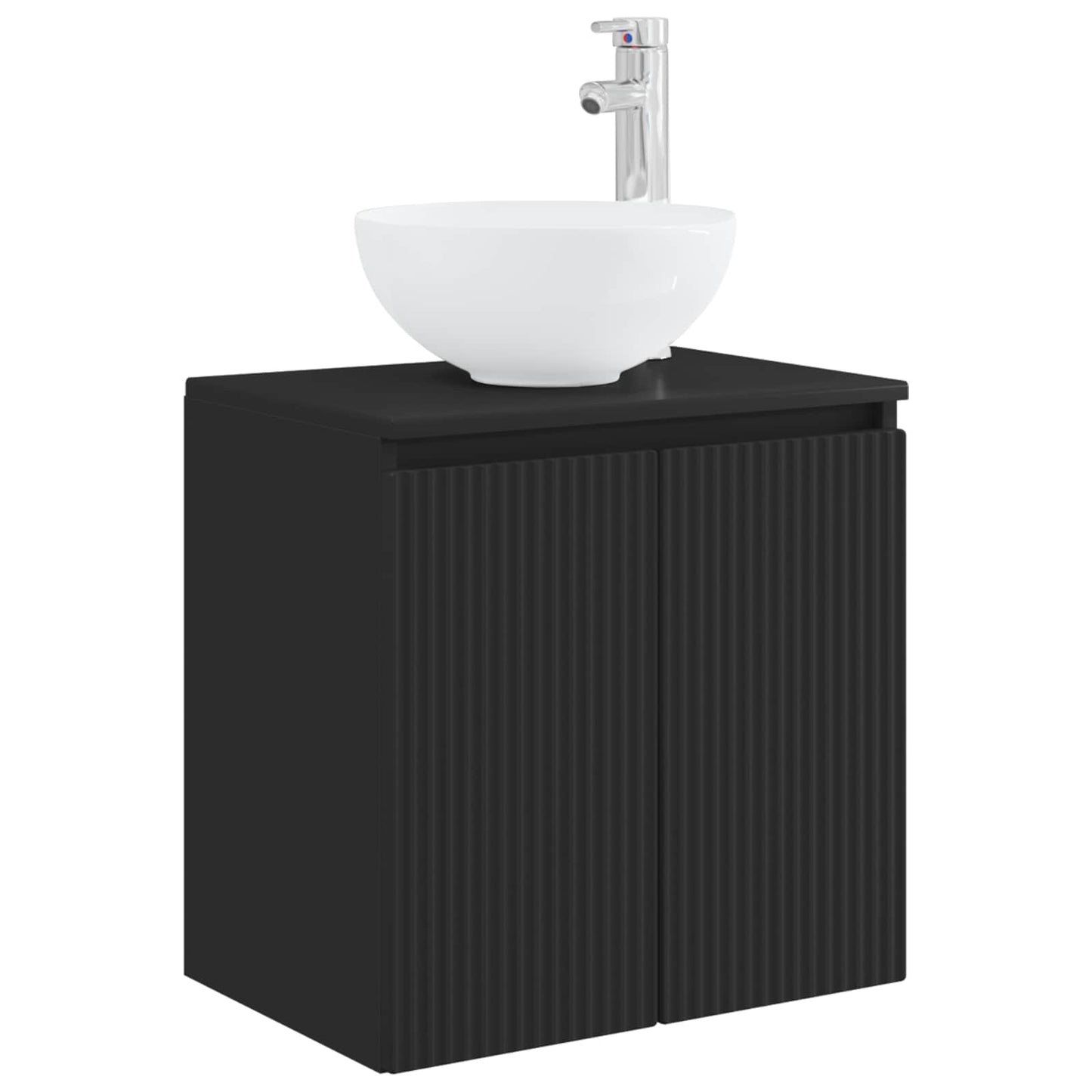 Bathroom Furniture Set 5 pcs Black 33 x 34.5 x 160 cm