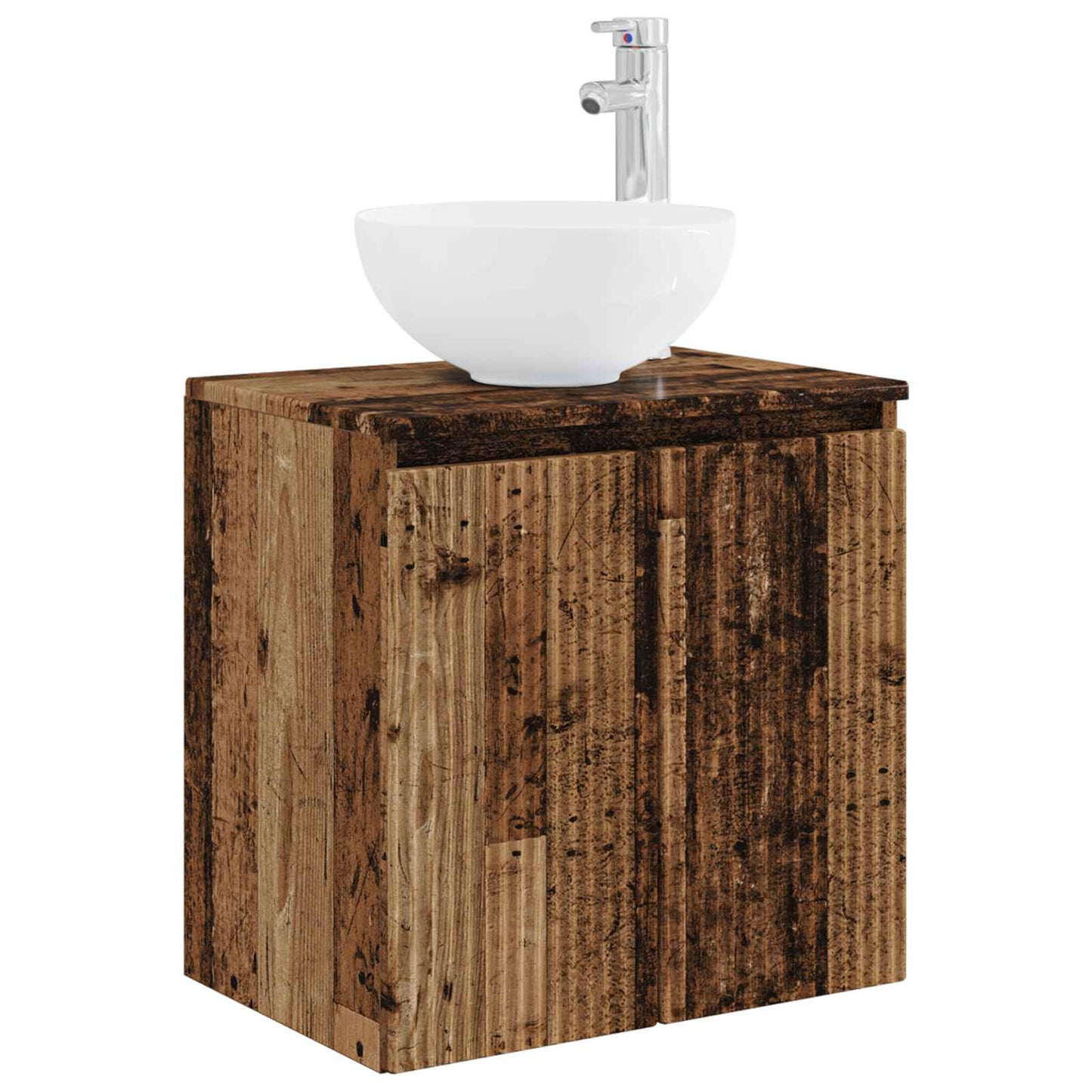 Bathroom Furniture Set 5 pcs Old Wood 33 x 34.5 x 160 cm