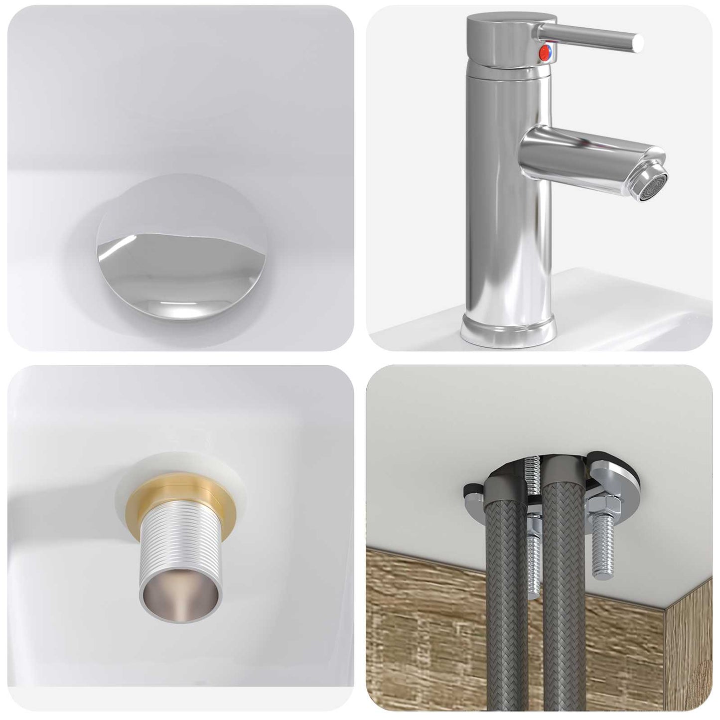 Bathroom Furniture Set 5 pcs Sonoma Oak 33 x 34.5 x 160 cm
