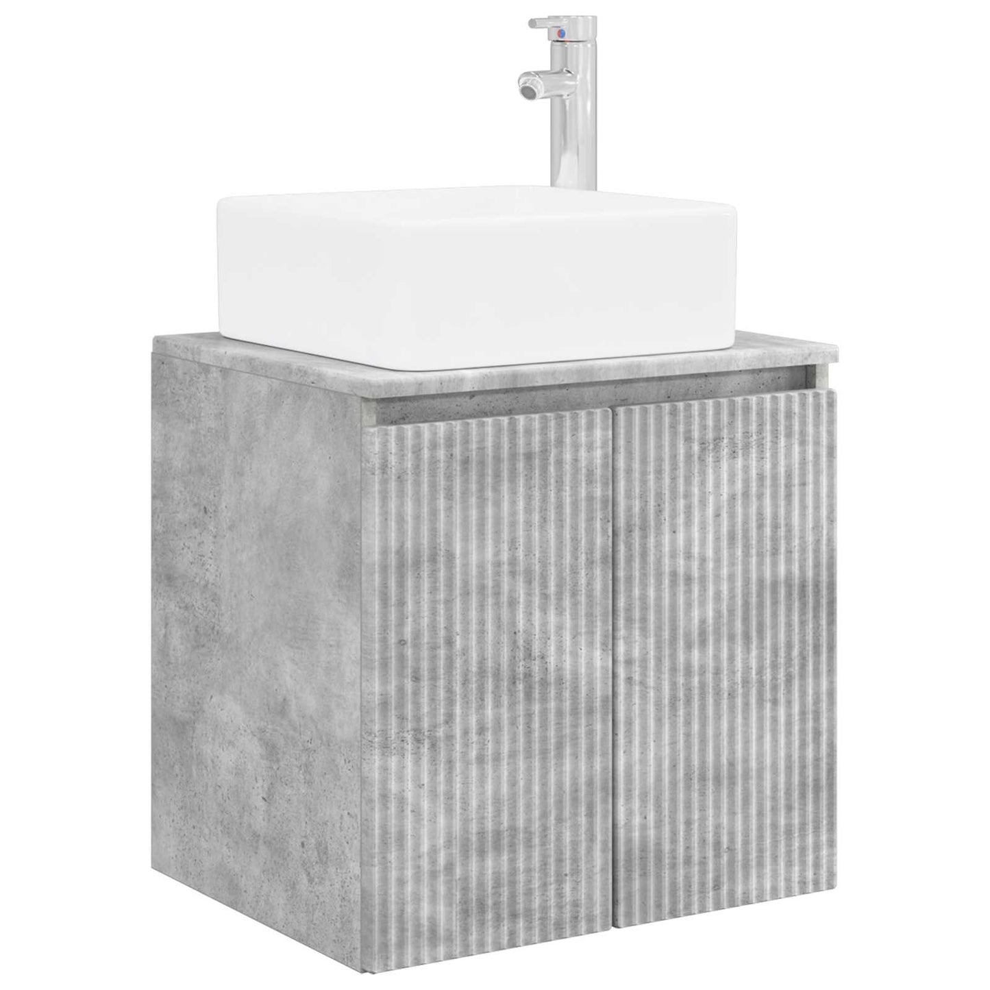 Bathroom Furniture Set 5 pcs Concrete Grey 33 x 34.5 x 160 cm