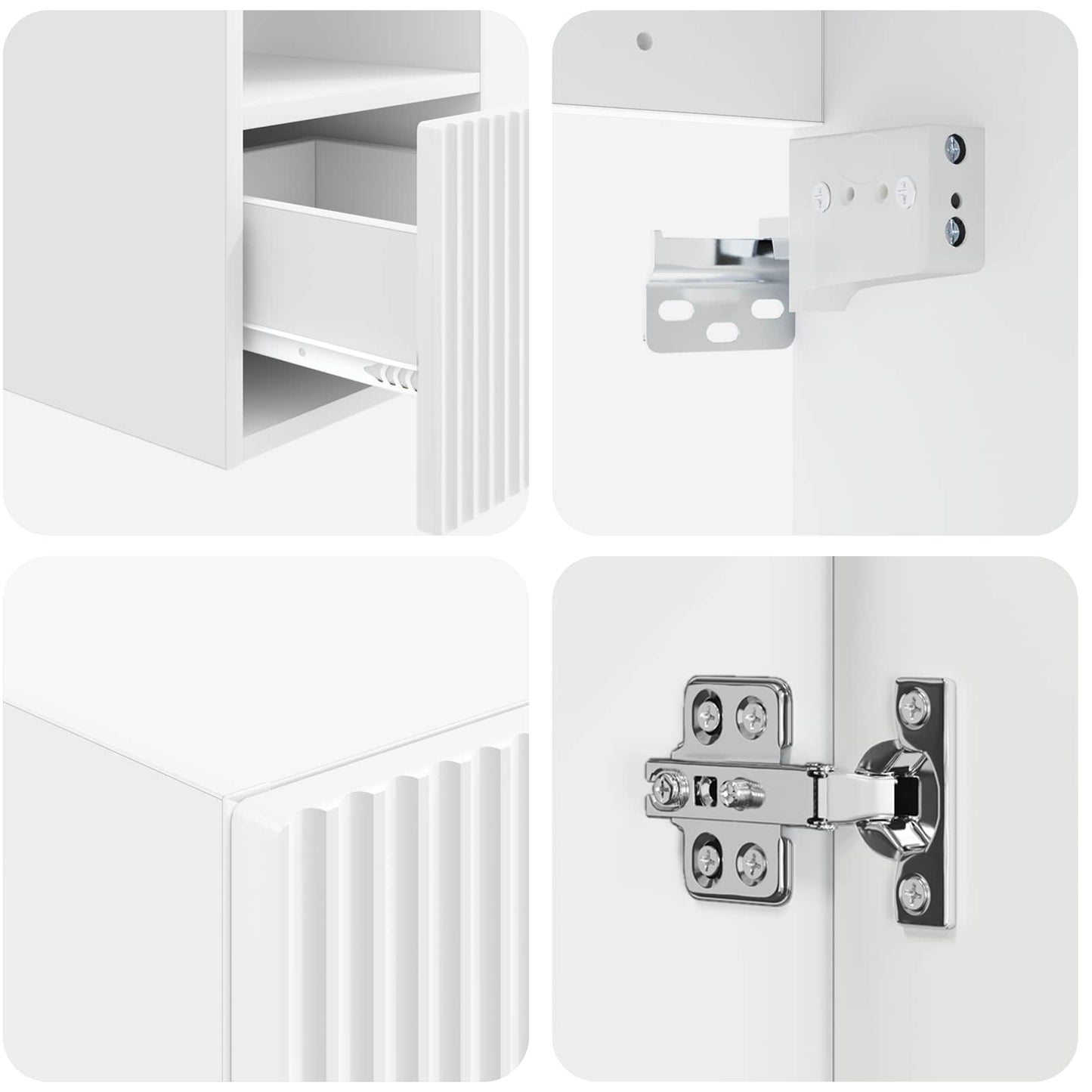 Bathroom Furniture Set 5 pcs High Gloss White
