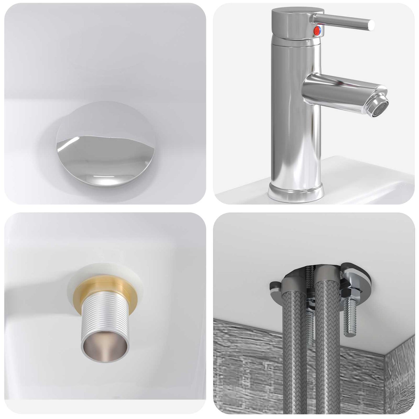 Bathroom Furniture Set 5 pcs Grey Sonoma 33 x 34.5 x 160 cm