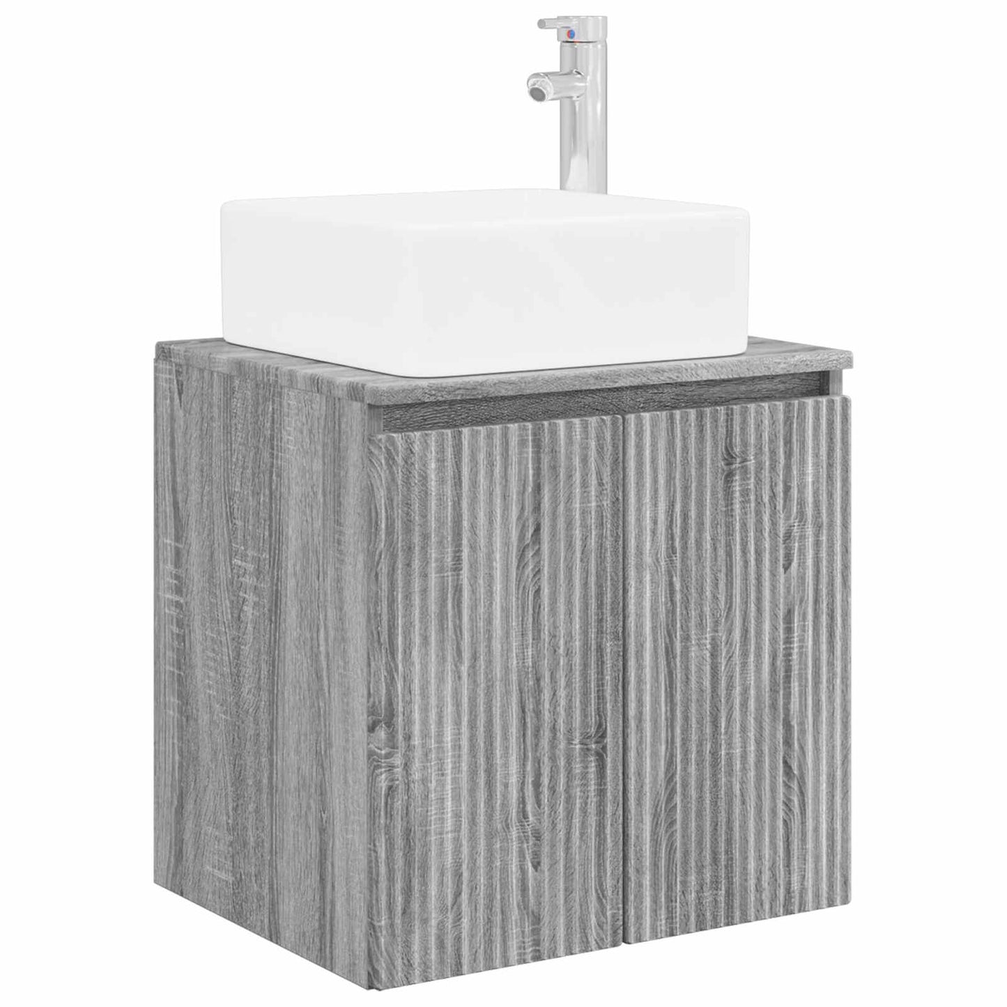 Bathroom Furniture Set 5 pcs Grey Sonoma 33 x 34.5 x 160 cm