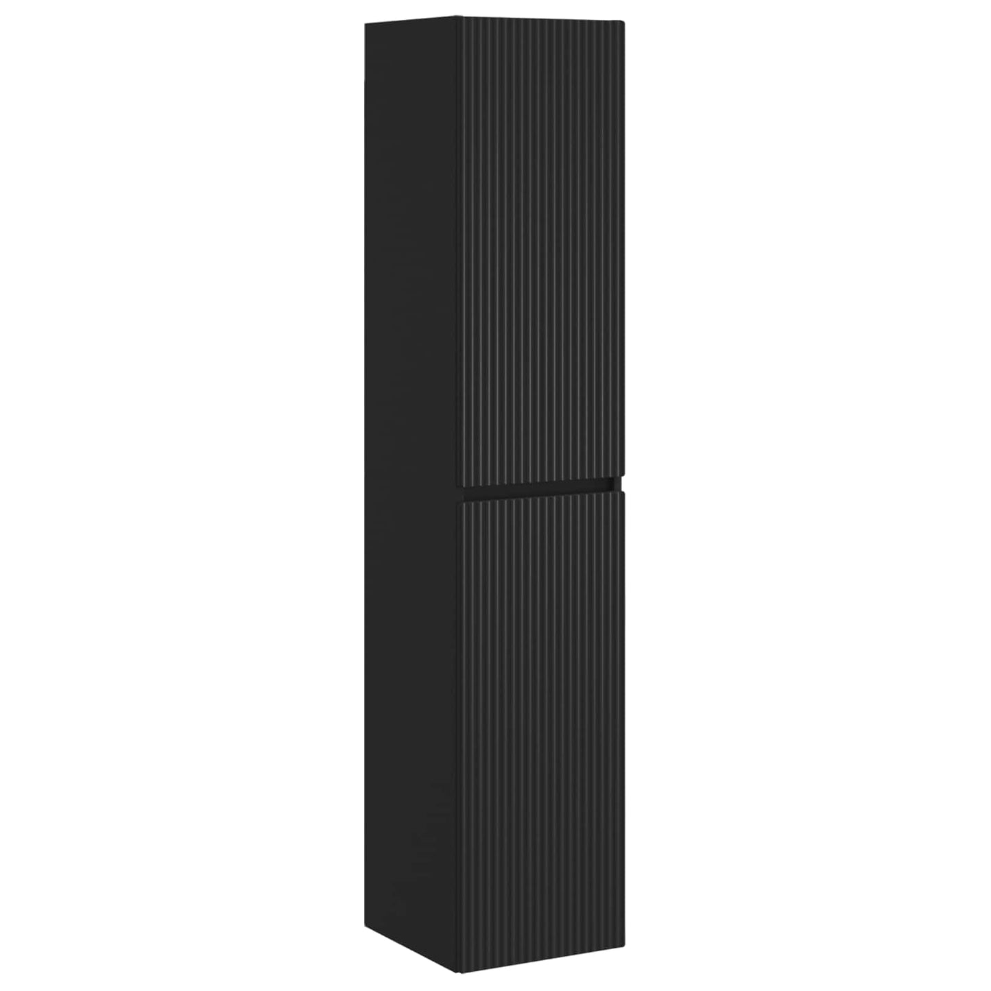 Bathroom Furniture Set 3 pcs Black 33 x 34.5 x 160 cm