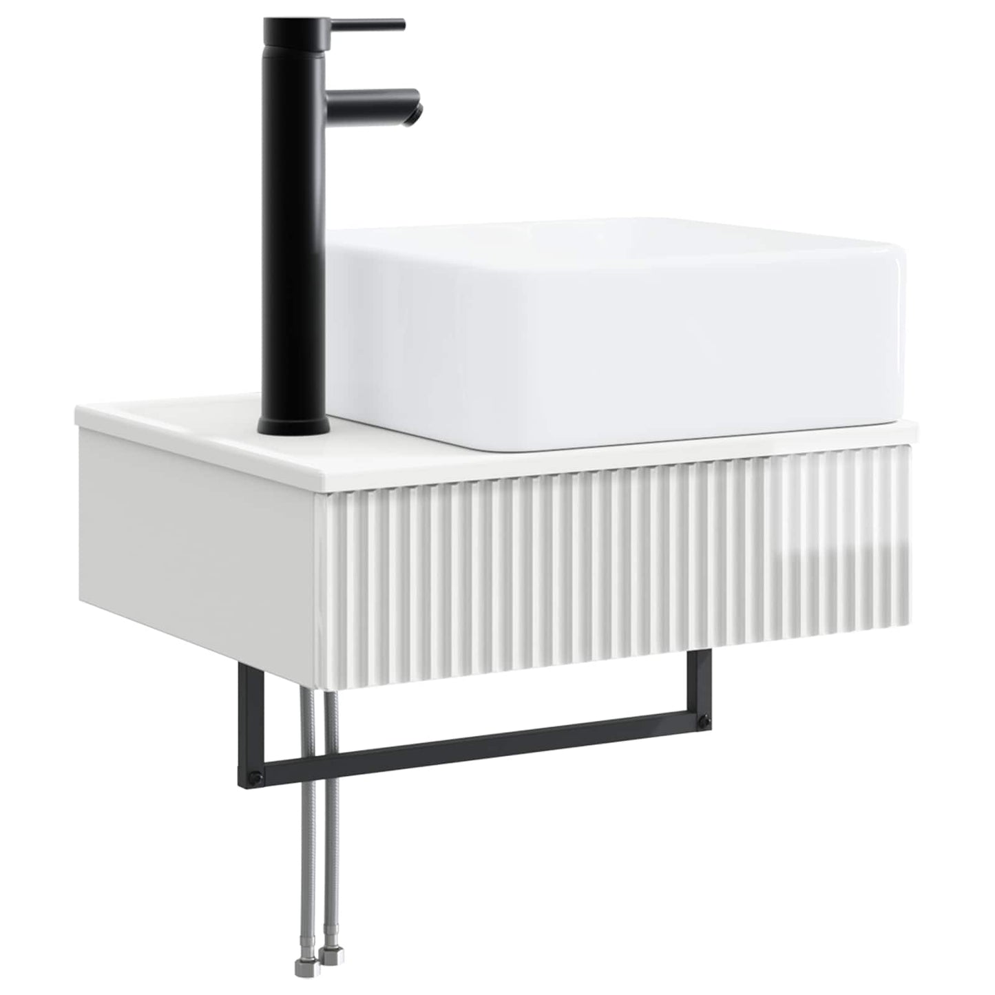 Bathroom Furniture Set 3 pcs High Gloss White
