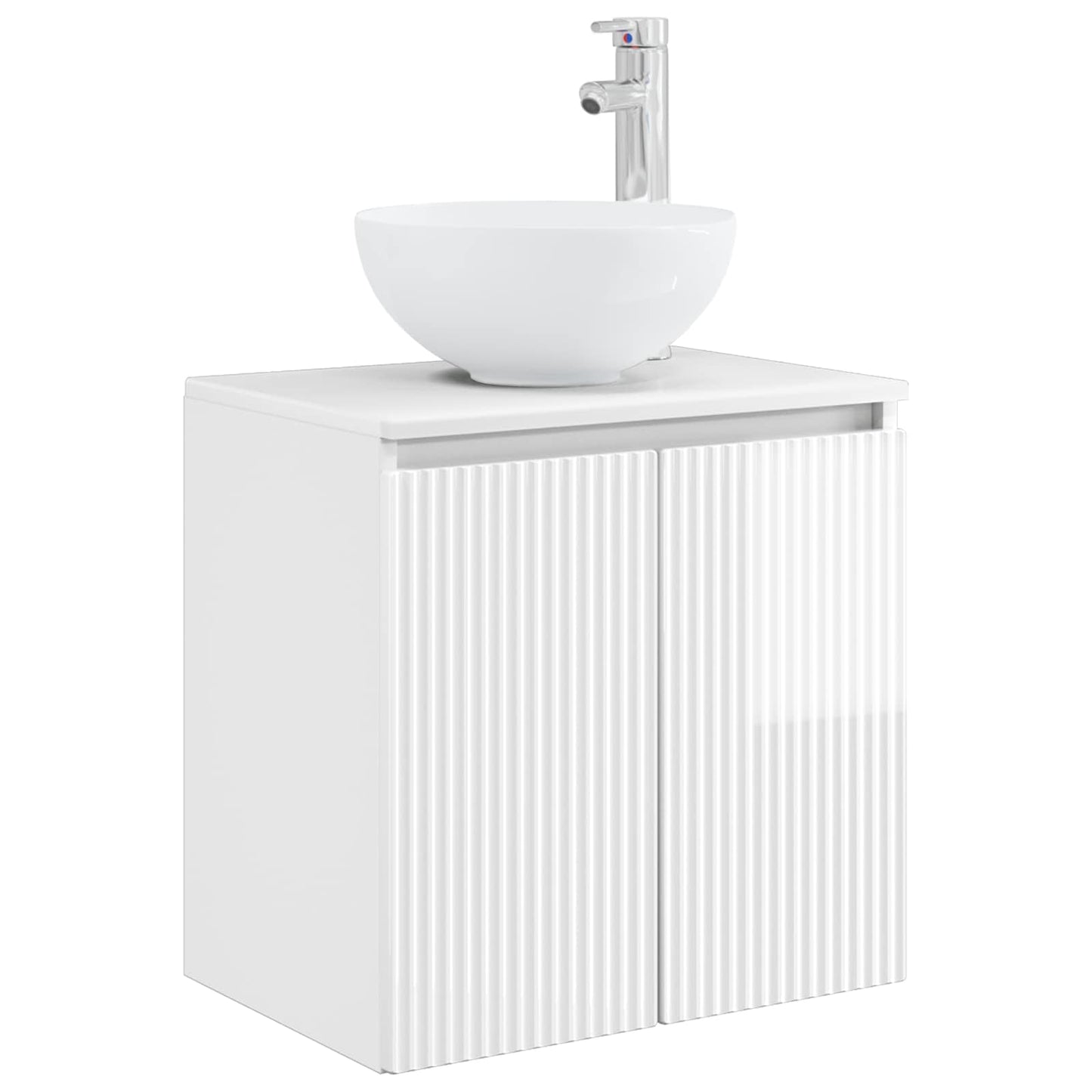 Bathroom Furniture Set 3 pcs High Gloss White