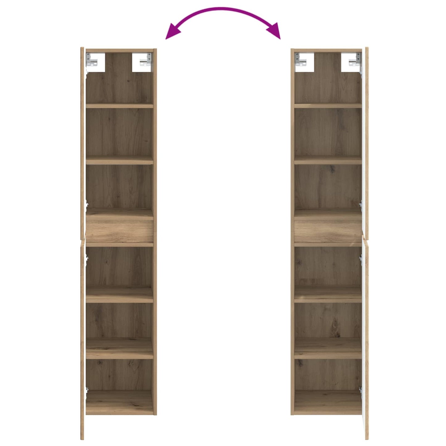 Bathroom Furniture Set 3 pcs Artisan Oak 33 x 34.5 x 160 cm