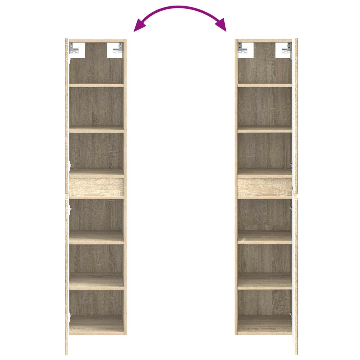 Bathroom Furniture Set 3 pcs Sonoma Oak 33 x 34.5 x 160 cm