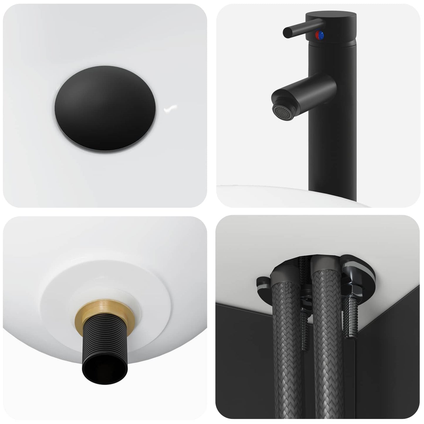 Bathroom Furniture Set 3 pcs Black 33 x 34.5 x 160 cm