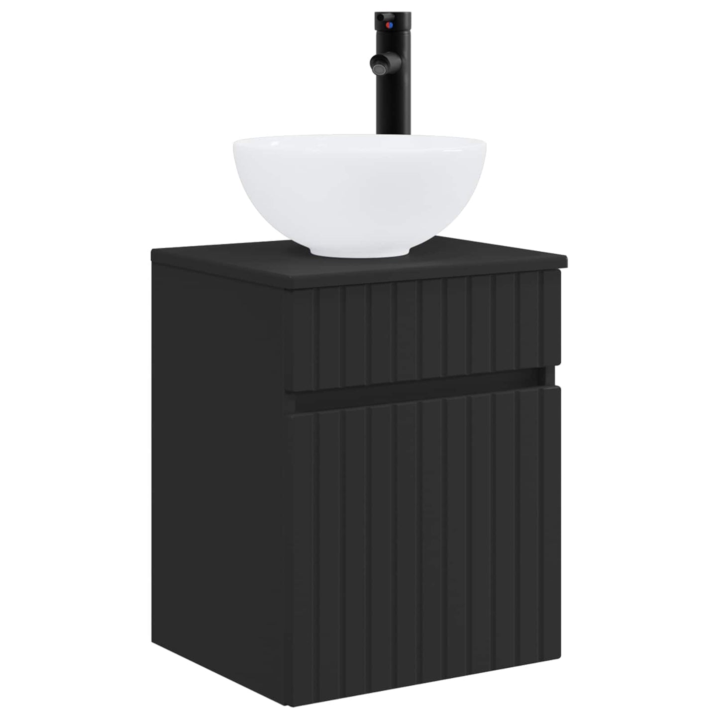 Bathroom Furniture Set 3 pcs Black 33 x 34.5 x 160 cm