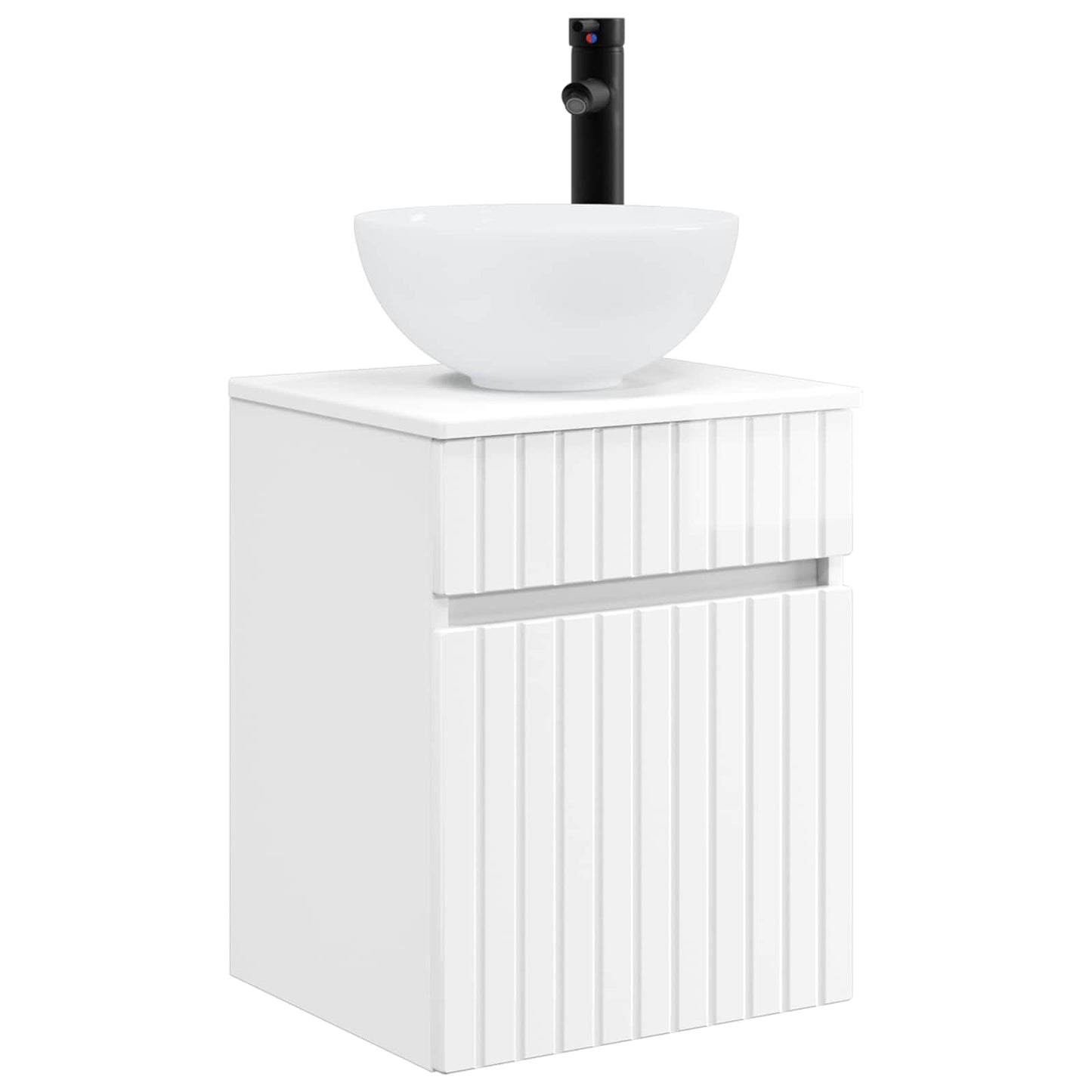Bathroom Furniture Set 3 pcs High Gloss White