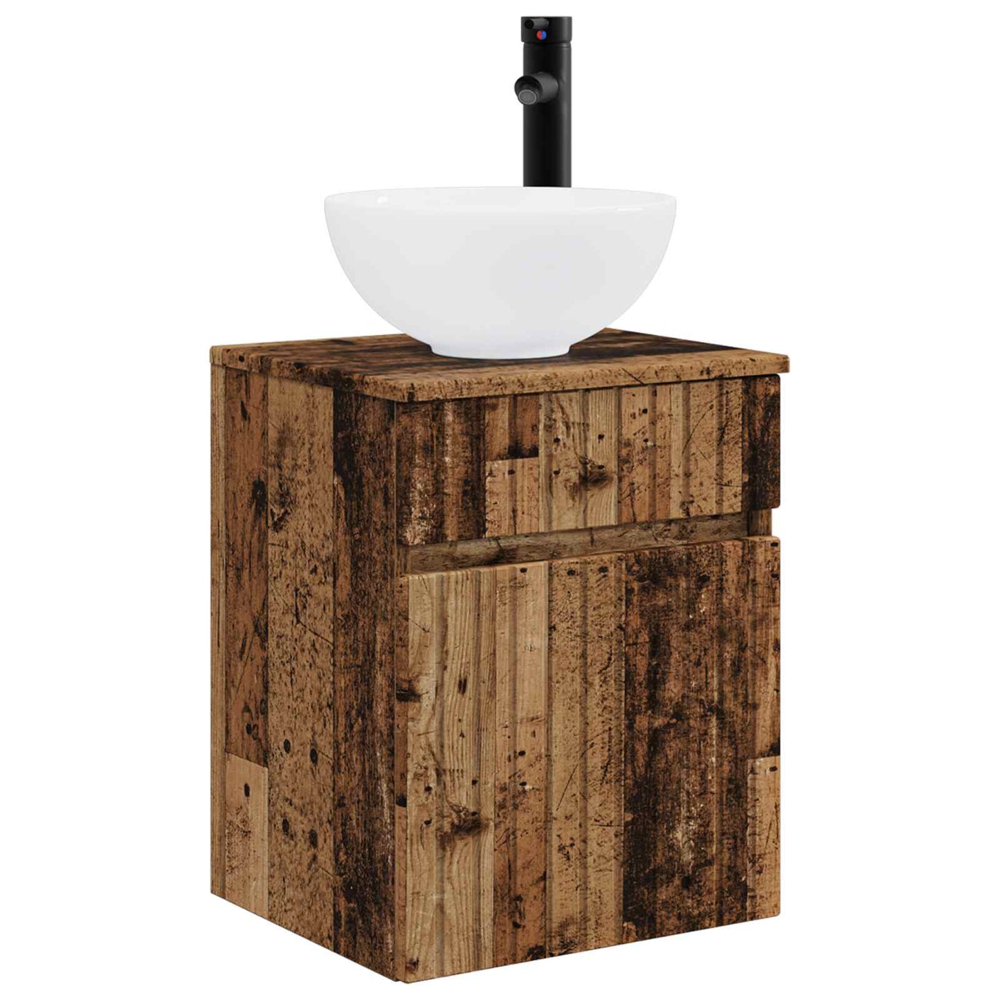 Bathroom Furniture Set 3 pcs Old Wood 33 x 34.5 x 160 cm