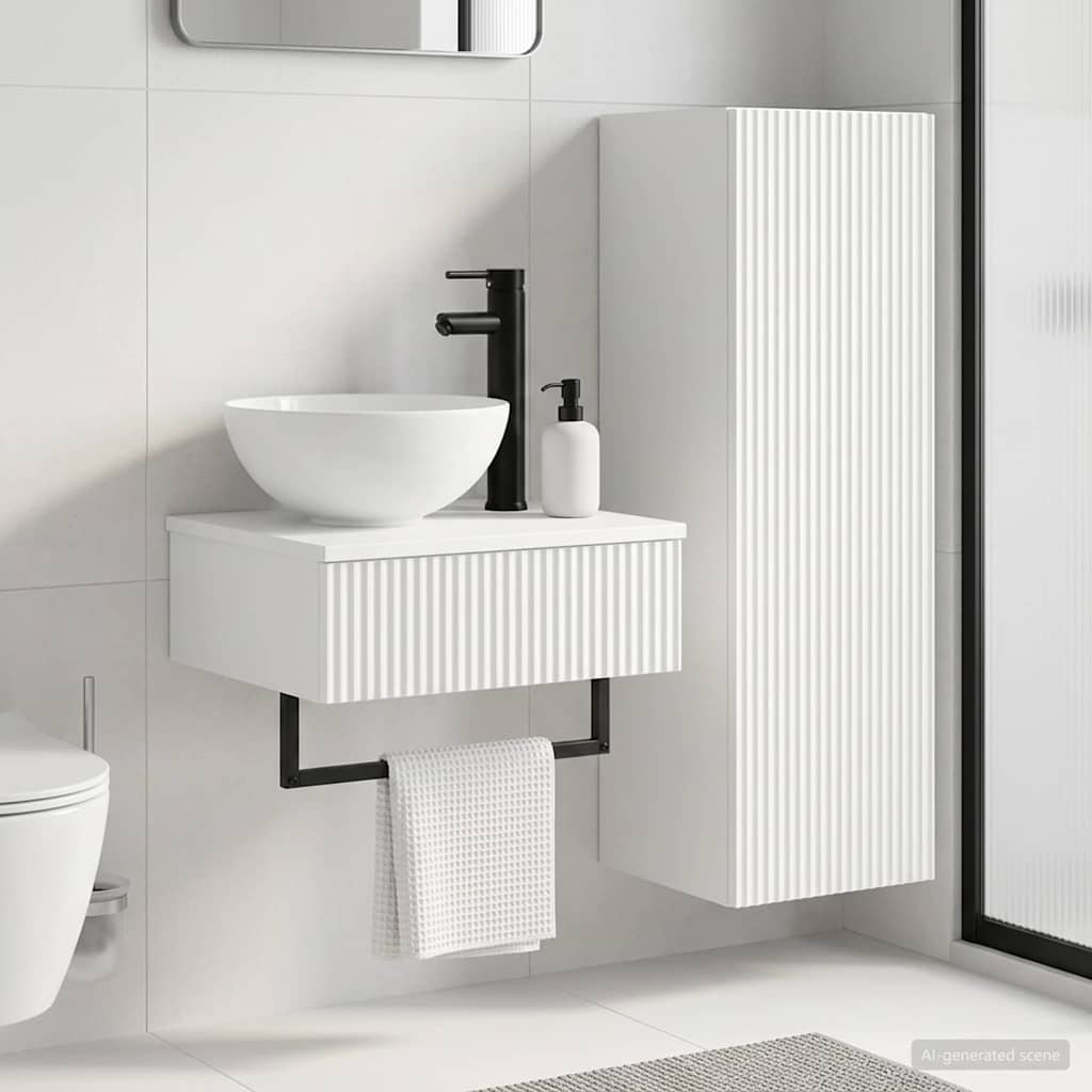 Bathroom Furniture Set 2 pcs White 33 x 34.5 x 100 cm
