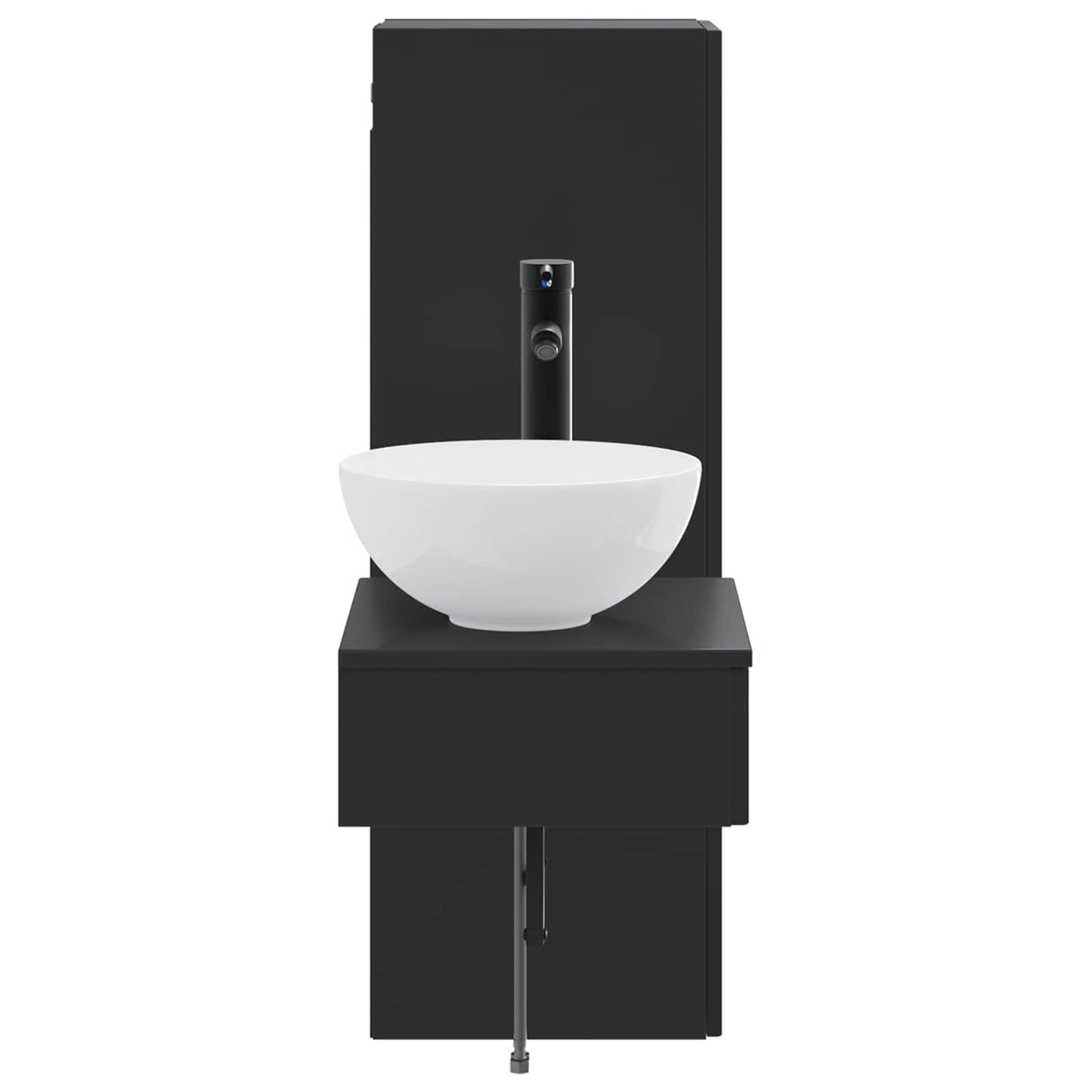 Bathroom Furniture Set 2 pcs Black 33 x 34.5 x 100 cm