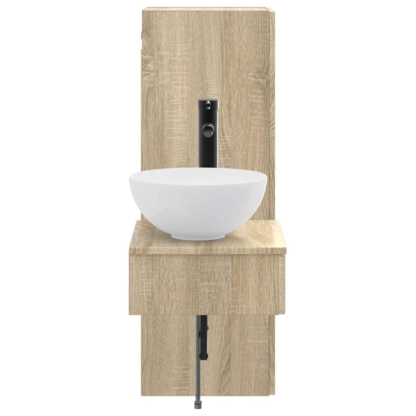 Bathroom Furniture Set 2 pcs Sonoma Oak 33 x 34.5 x 100 cm