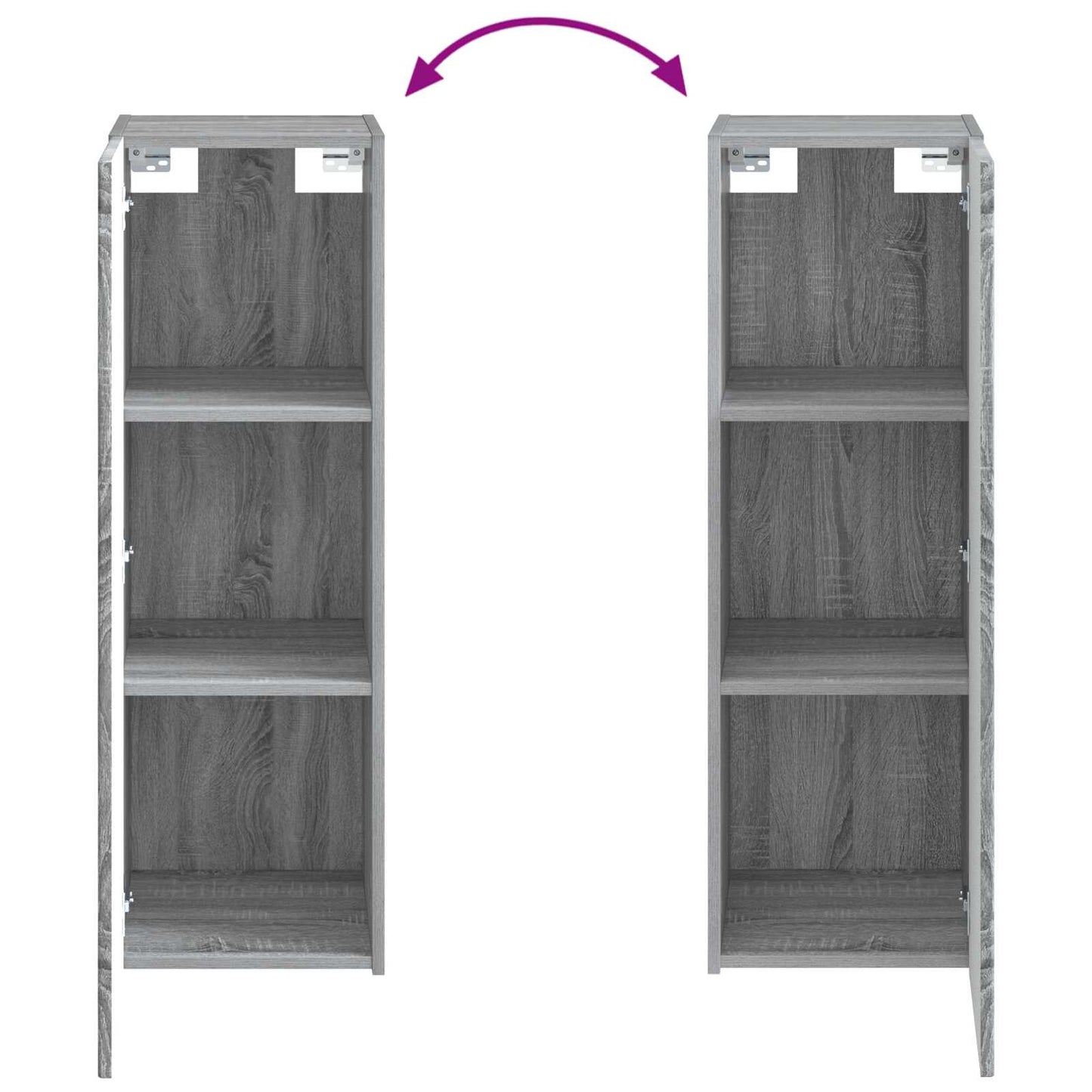 Bathroom Furniture Set 2 pcs Grey Sonoma 33 x 34.5 x 100 cm