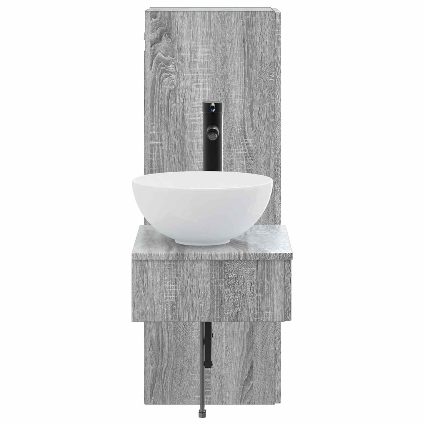 Bathroom Furniture Set 2 pcs Grey Sonoma 33 x 34.5 x 100 cm