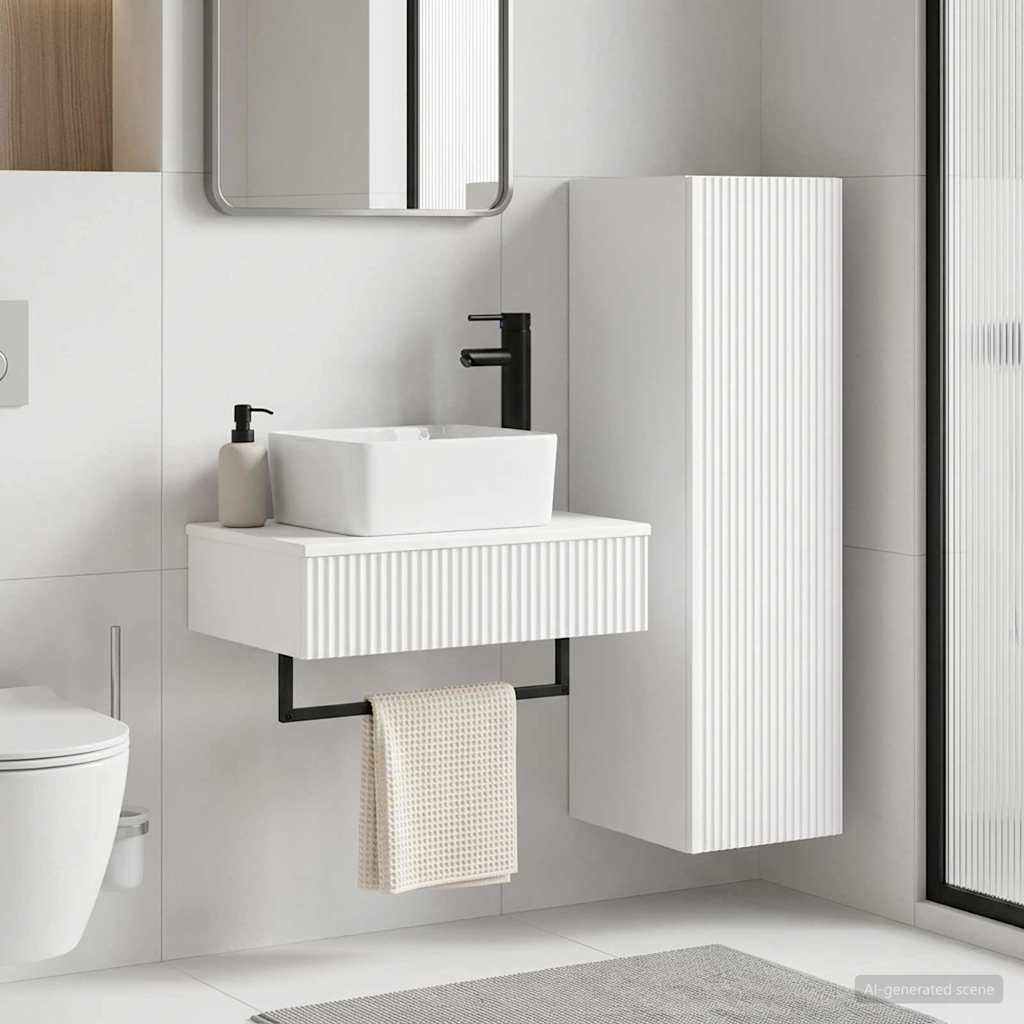 Bathroom Furniture Set 2 pcs White 33 x 34.5 x 100 cm