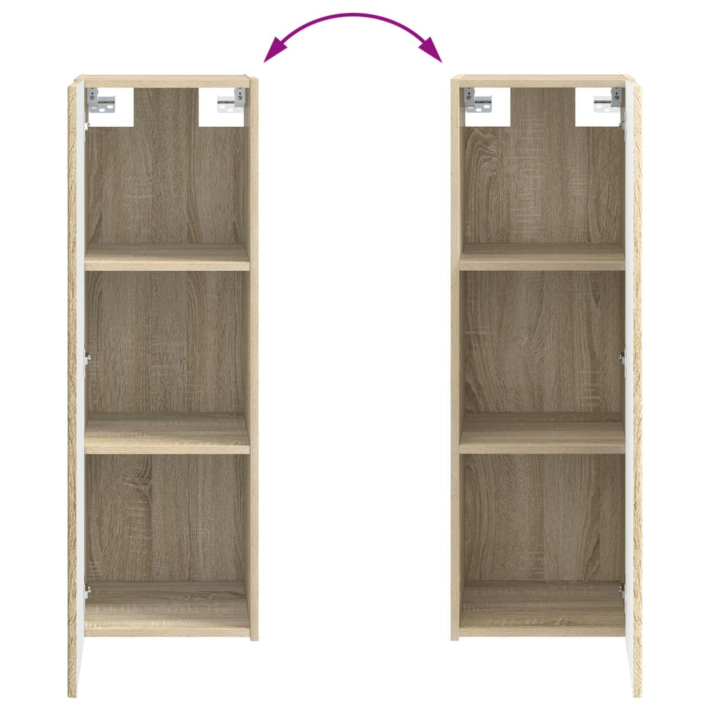 Bathroom Furniture Set 2 pcs Sonoma Oak 33 x 34.5 x 100 cm