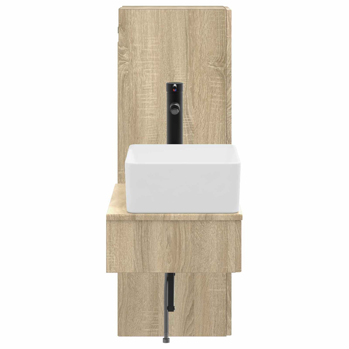 Bathroom Furniture Set 2 pcs Sonoma Oak 33 x 34.5 x 100 cm