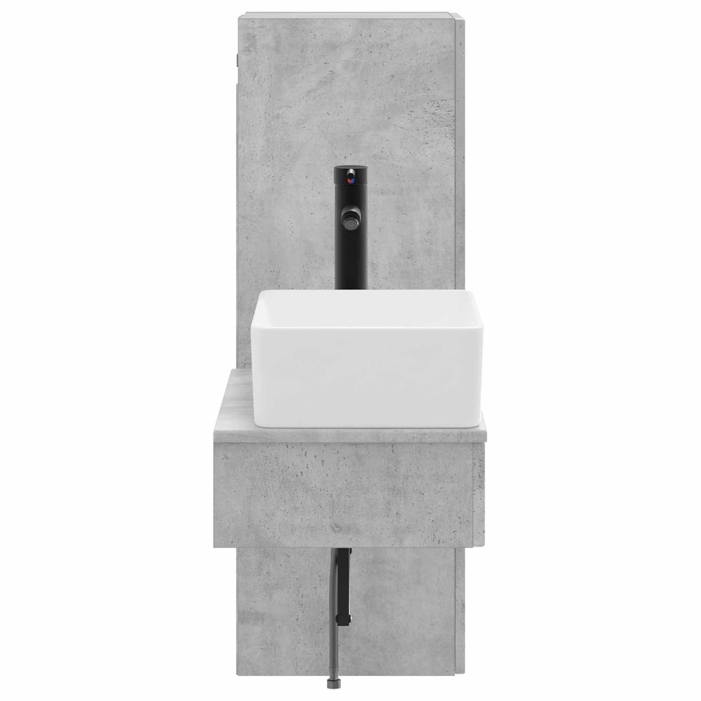 Bathroom Furniture Set 2 pcs Concrete Grey 33 x 34.5 x 100 cm