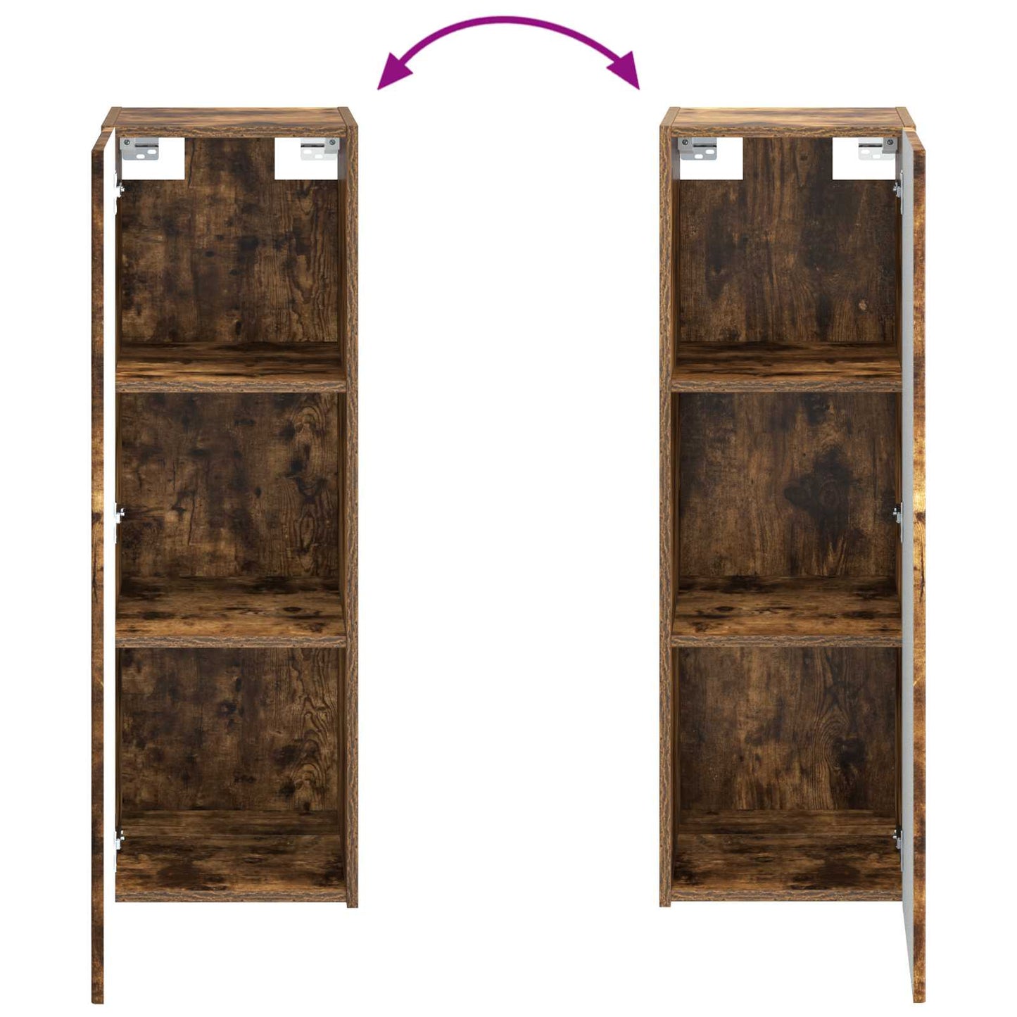 Bathroom Furniture Set 2 pcs Smoked Oak 33 x 34.5 x 100 cm