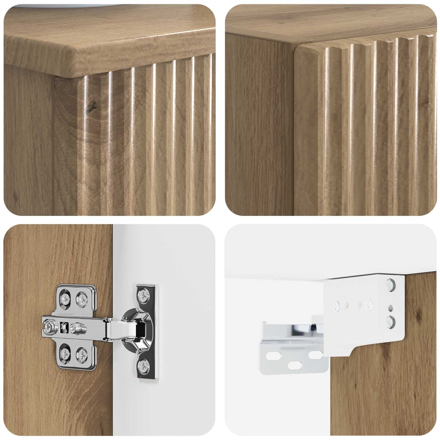 Bathroom Furniture Set 2 pcs Artisan Oak 33 x 34.5 x 100 cm