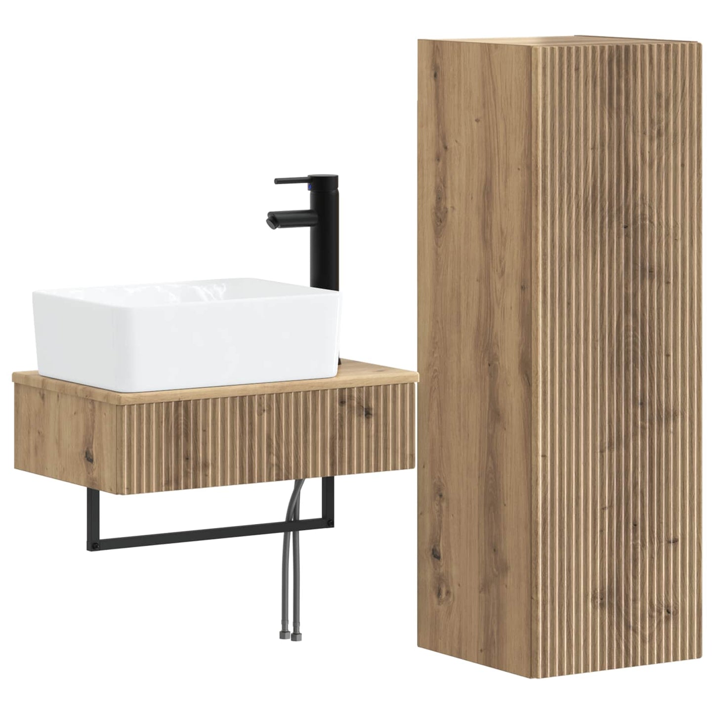 Bathroom Furniture Set 2 pcs Artisan Oak 33 x 34.5 x 100 cm