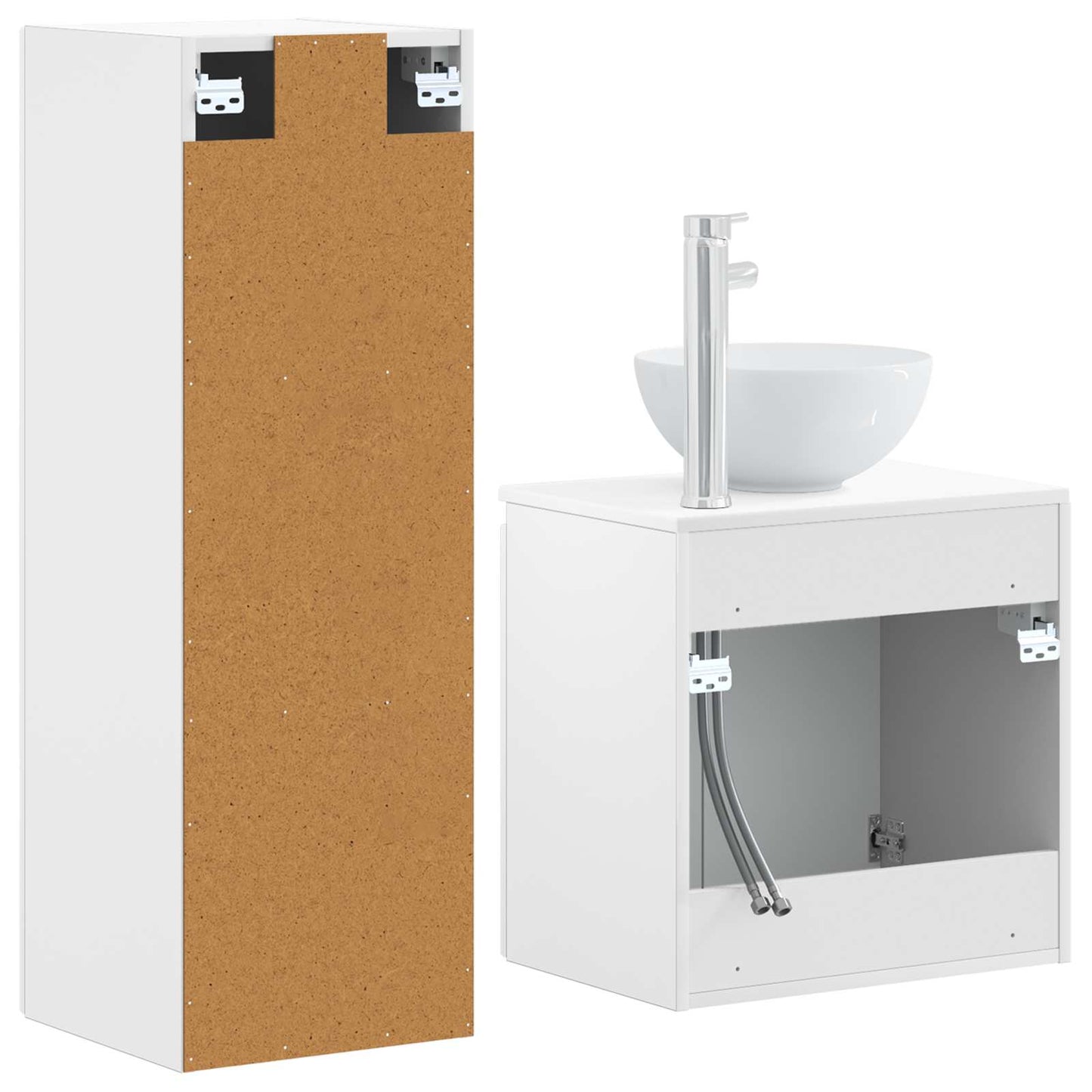 Bathroom Furniture Set 2 pcs White 33 x 34.5 x 100 cm