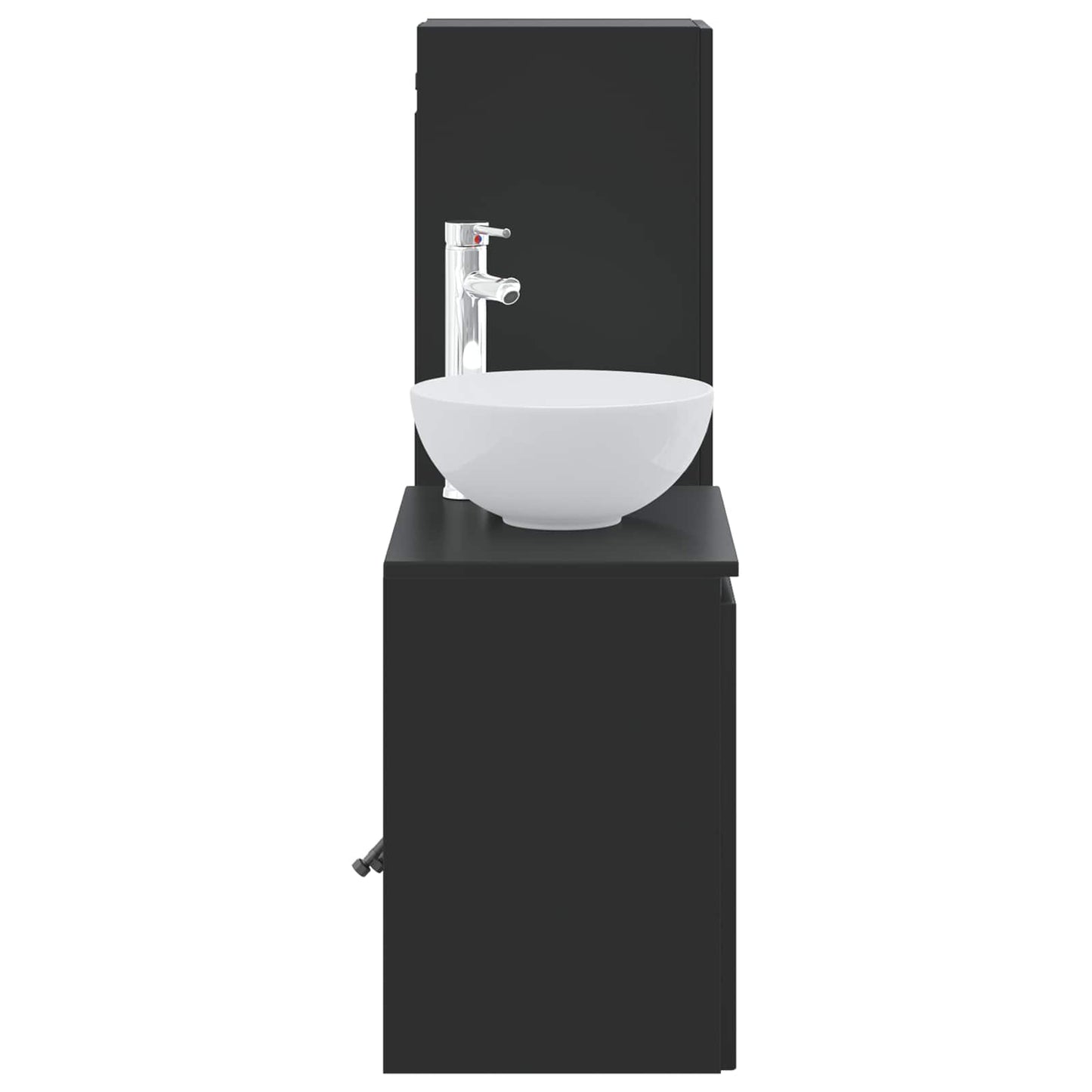 Bathroom Furniture Set 2 pcs Black 33 x 34.5 x 100 cm