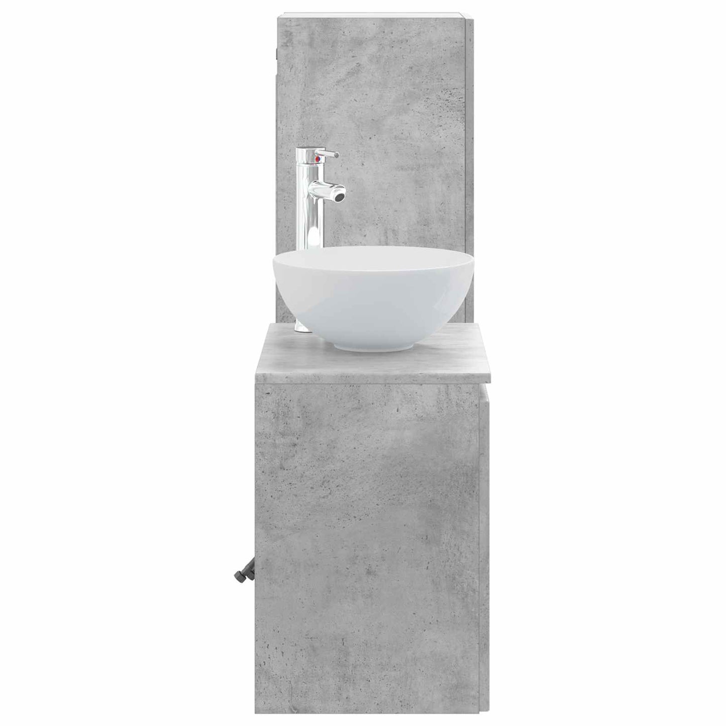 Bathroom Furniture Set 2 pcs Concrete Grey 33 x 34.5 x 100 cm