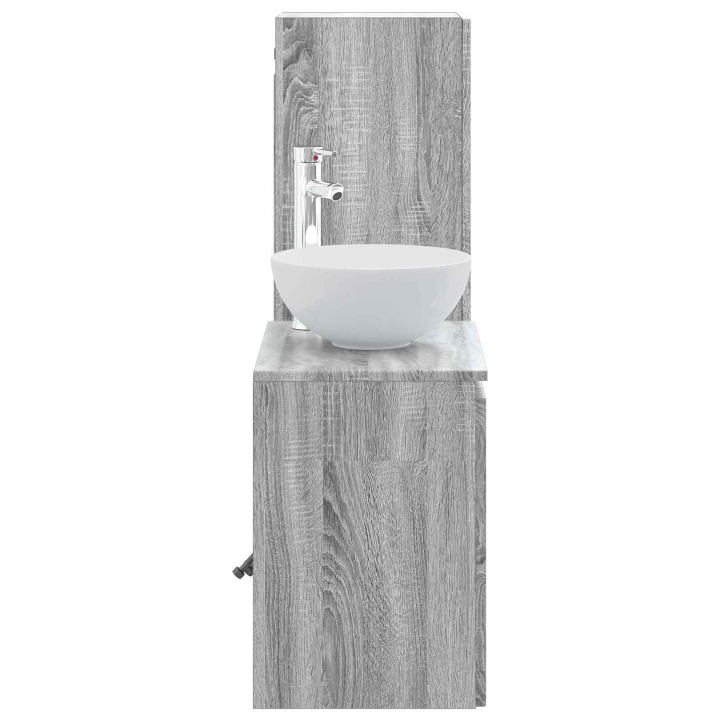 Bathroom Furniture Set 2 pcs Grey Sonoma 33 x 34.5 x 100 cm