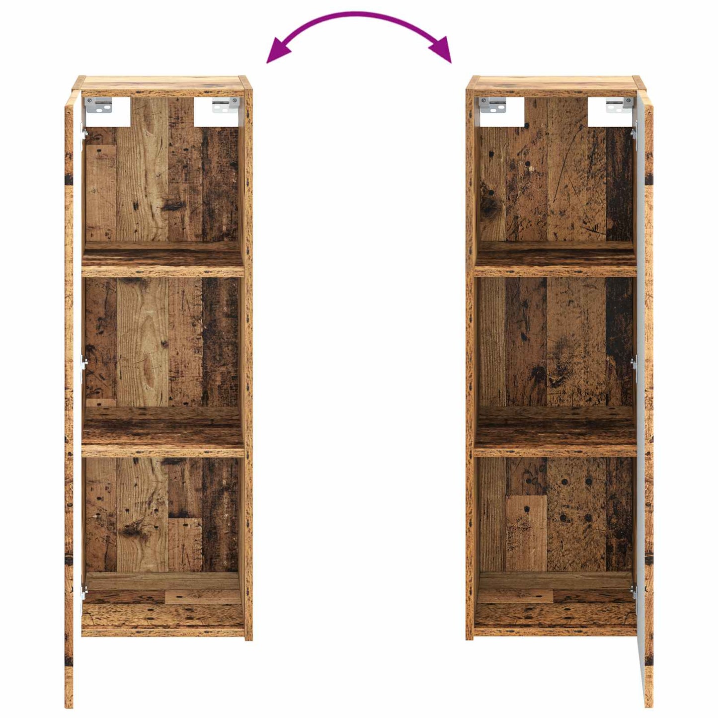 Bathroom Furniture Set 2 pcs Old Wood 33 x 34.5 x 100 cm