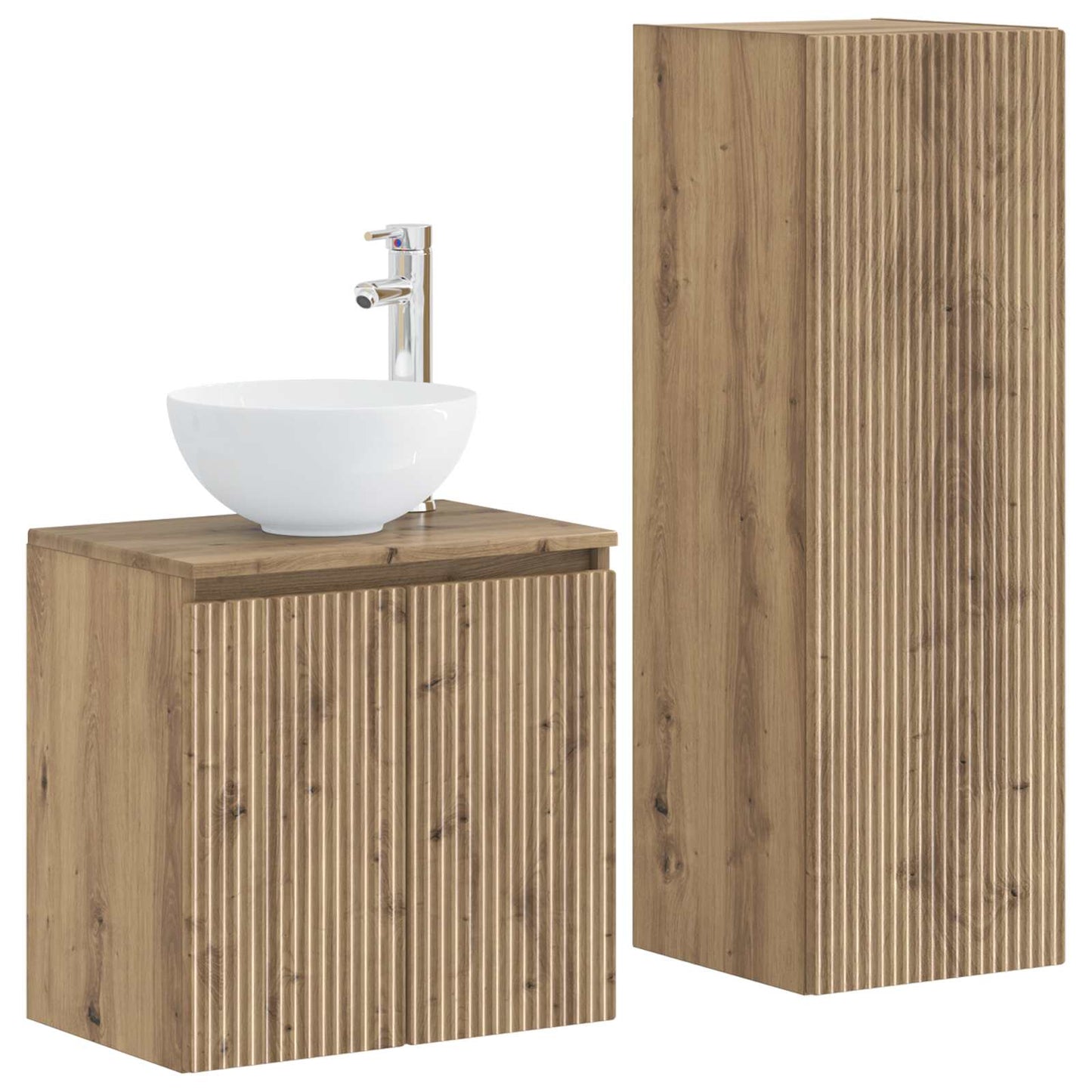 Bathroom Furniture Set 2 pcs Artisan Oak 33 x 34.5 x 100 cm